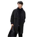 AFPSDLFJDLS Fake Two Thick Down Jacket Men's Autumn And Winter Warm Trend Coat In The Long