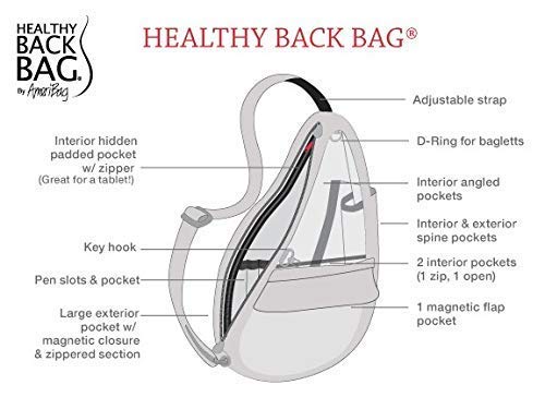 AmeriBag Healthy Back Bag 15" Nylon Crossbody Sling