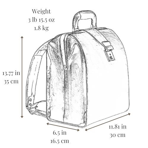 Time Resistance Leather Backpack Travel Bag Carry On Business Canvas Rucksack Unisex