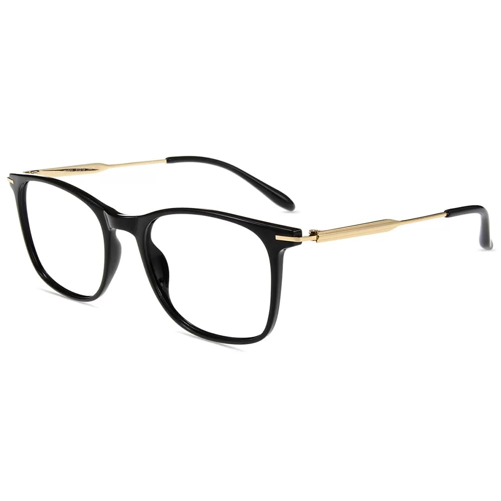 Firmoo Blue Light Reading Glasses, Square TR90 & Metal Frame