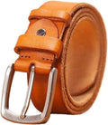 HBNCFTI Needle Buckle Mens Belt Genuine Leather Classic Dress Strap for Formal and Casual Wear