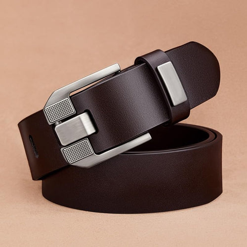 AFPSDLFJDLS Needle Buckle Belt Genuine Leather Cowhide Casual And Versatile