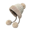 Women's Winter Quilted Hat Beanie Warm Outdoor Casual Cold Weather Cap