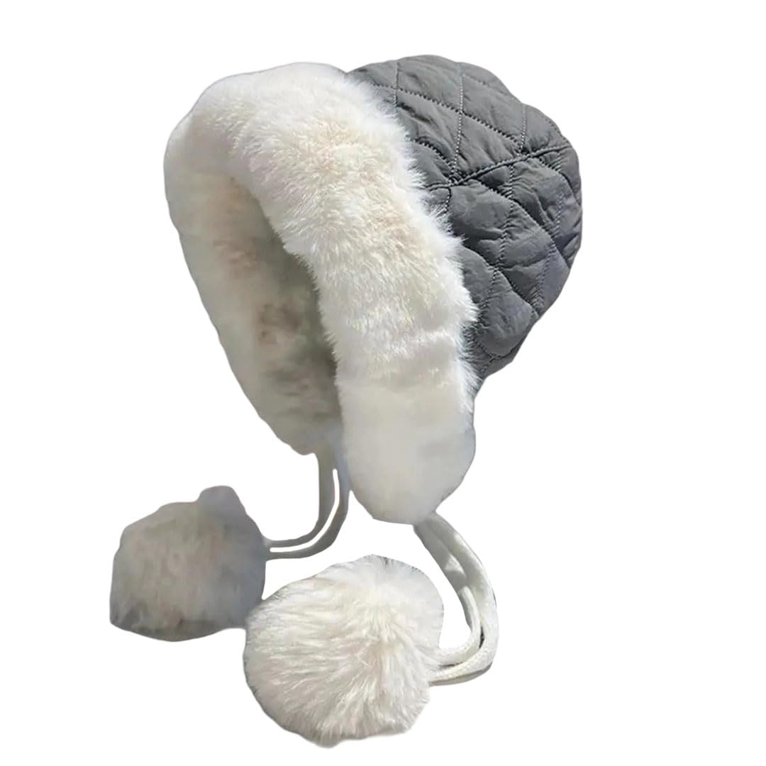 Women's Winter Quilted Hat Beanie Warm Outdoor Casual Cold Weather Cap