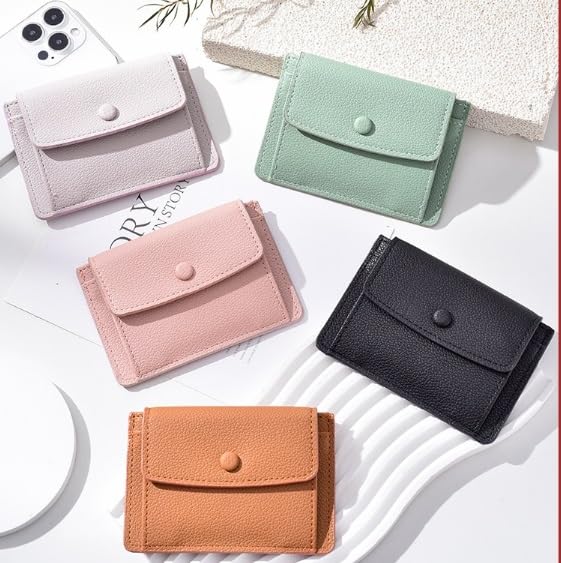 ASWRTYJO ID Card Holder Ultra-thin Multi-card Coin Purse Storage Bag