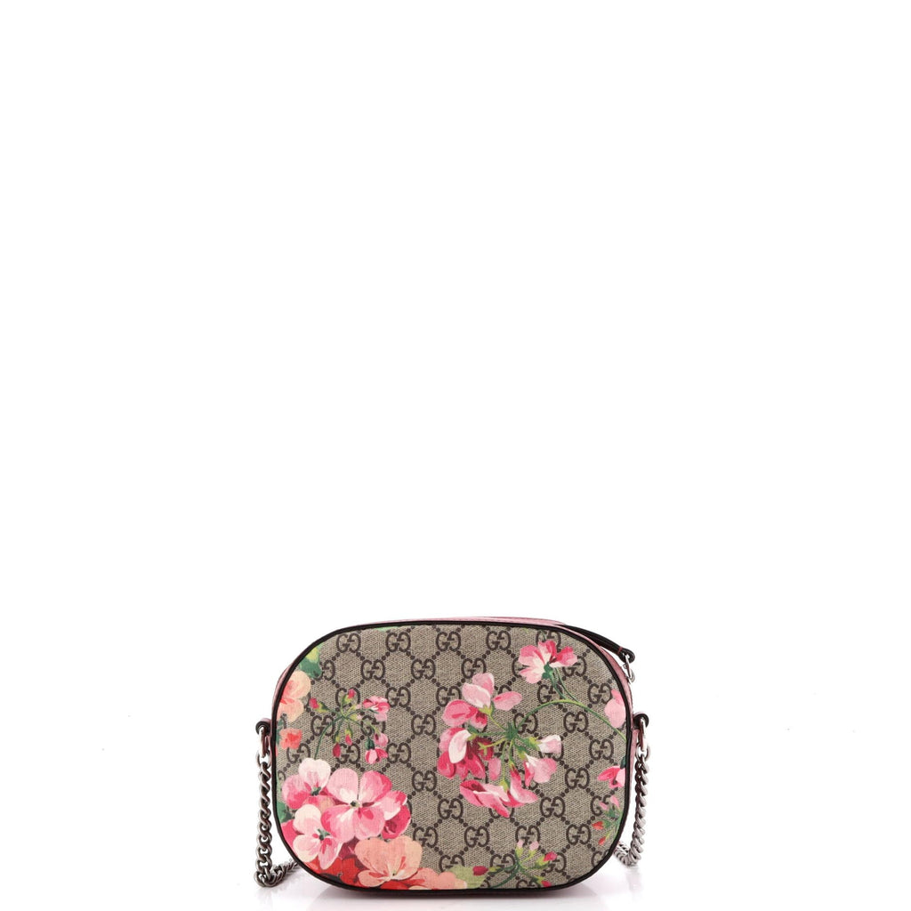 Gucci, Pre-Loved Chain Crossbody Bag Blooms Print GG Coated Canvas Mini, Print