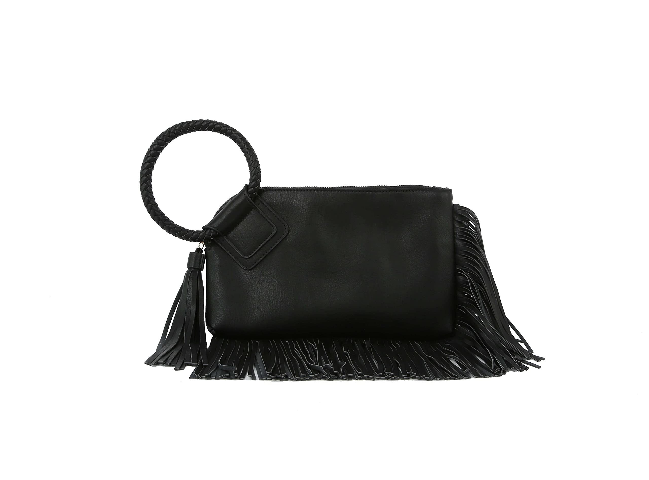 Womens Clutch Purse Wristlet Wallet Evening w/Hand Strap Casual Formal Vegan Leather - Metro Muse