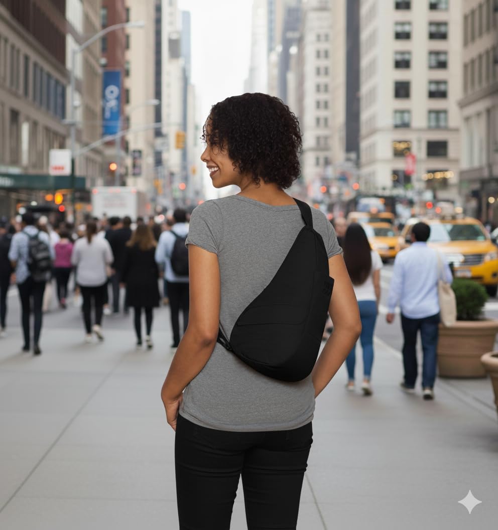 AmeriBag Healthy Back Bag 15" Nylon Crossbody Sling