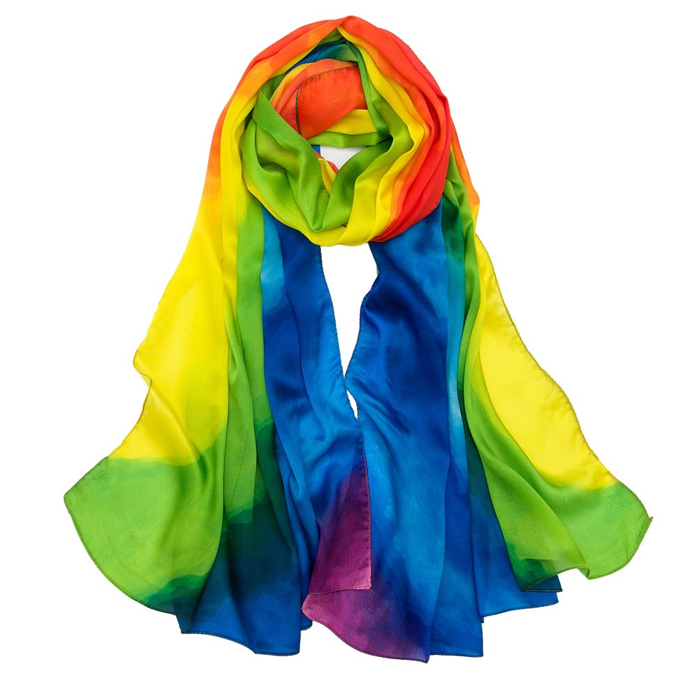 Silk Satin Large Hair Wrap & Neck Scarf for Women