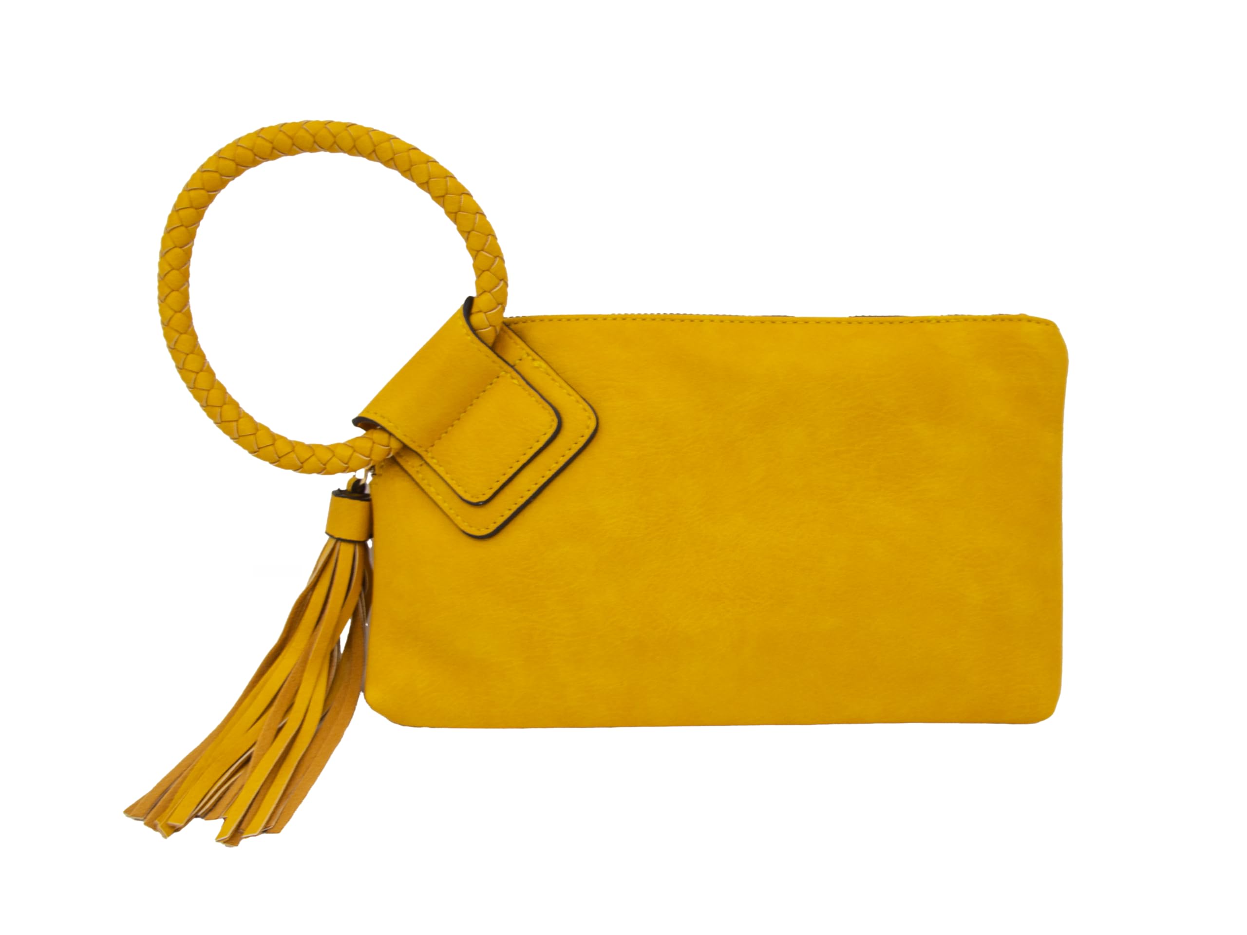 Womens Clutch Purse Wristlet Wallet Evening w/Hand Strap Casual Formal Vegan Leather - Metro Muse
