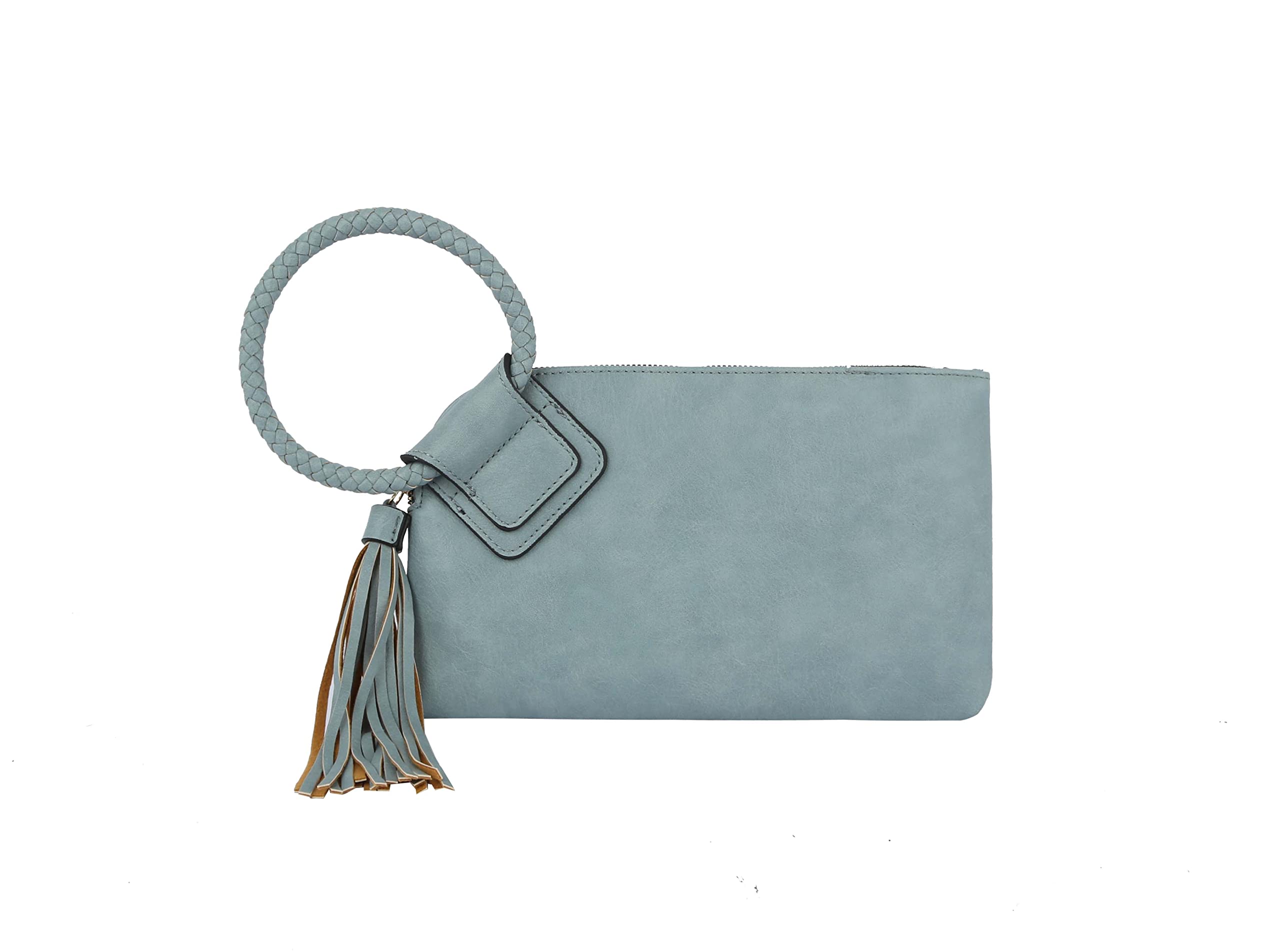 Womens Clutch Purse Wristlet Wallet Evening w/Hand Strap Casual Formal Vegan Leather - Metro Muse
