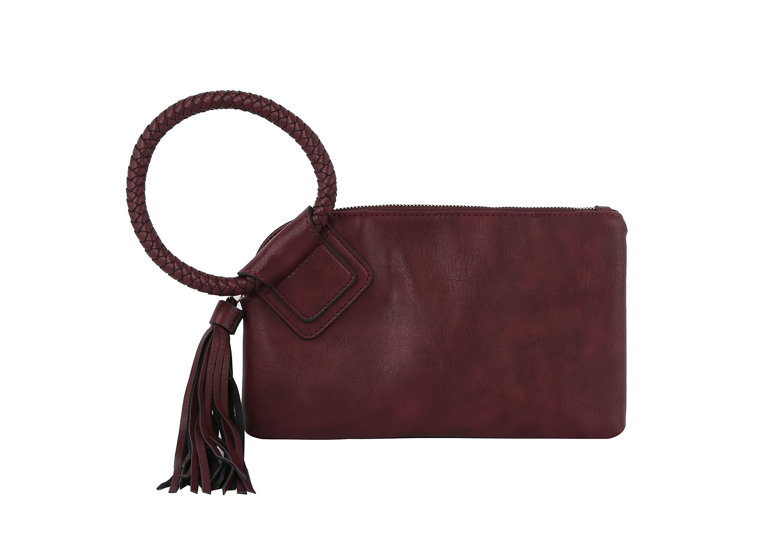Womens Clutch Purse Wristlet Wallet Evening w/Hand Strap Casual Formal Vegan Leather - Metro Muse