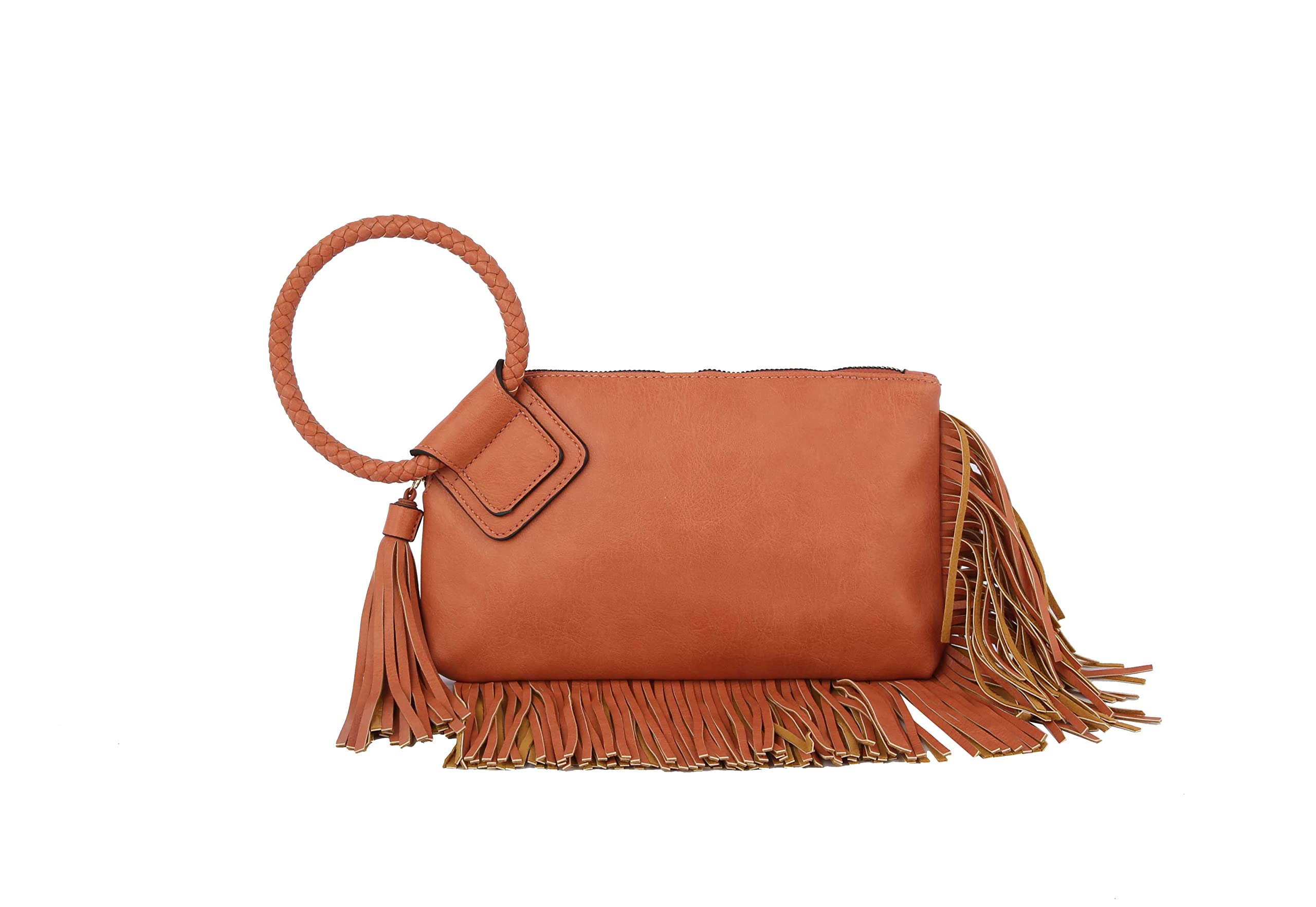 Womens Clutch Purse Wristlet Wallet Evening w/Hand Strap Casual Formal Vegan Leather - Metro Muse
