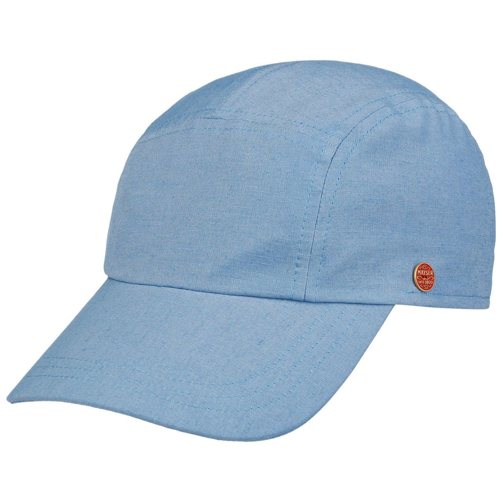 Mayser Riccardo Baseball Cap Plain Cloth UV Protection Made in EU Unisex Spring Summer