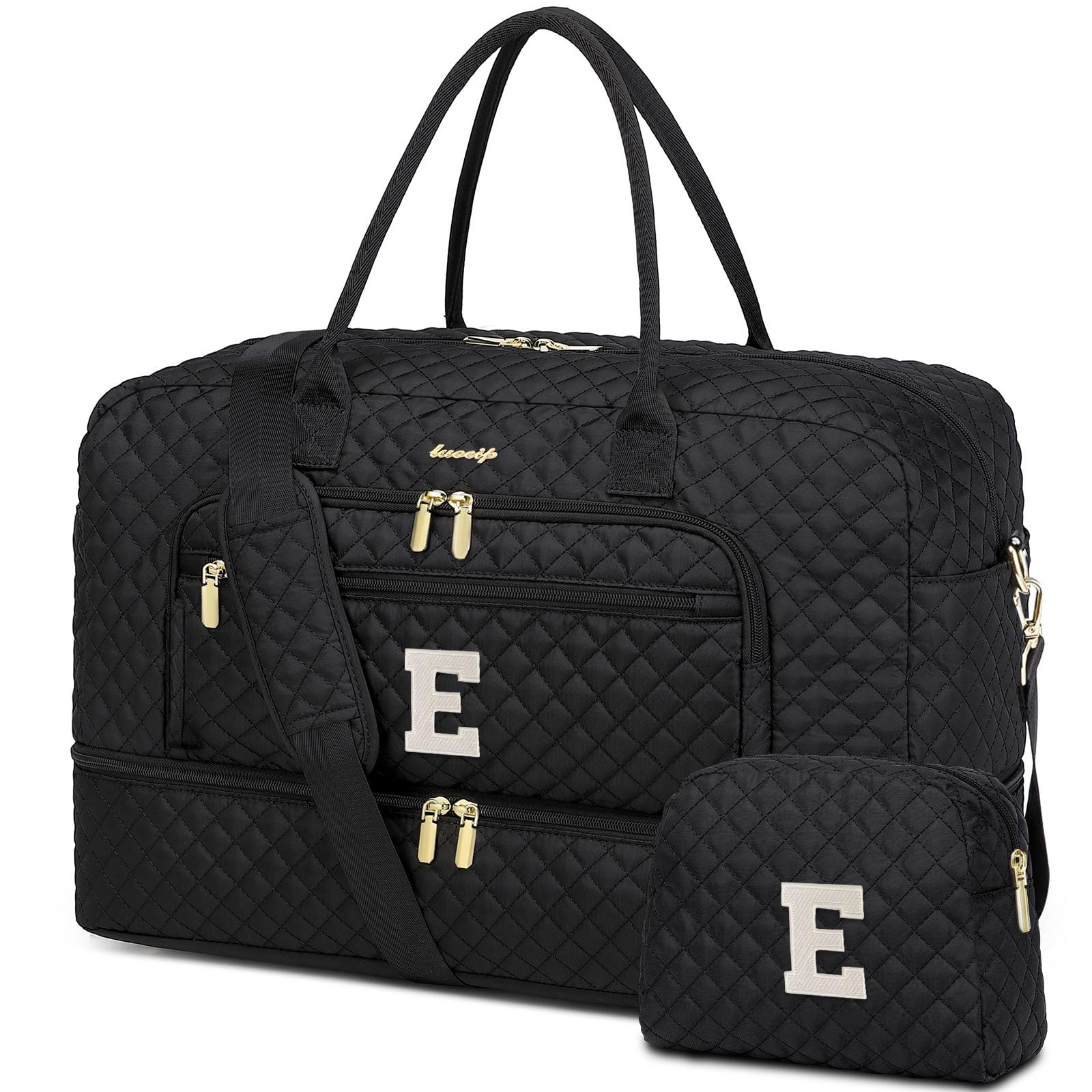Large Women Travel Duffle Bag - Carry on Overnight Bags Weekend Travel Duffel Tote Bag with Wet Pocket Toiletry Weekender