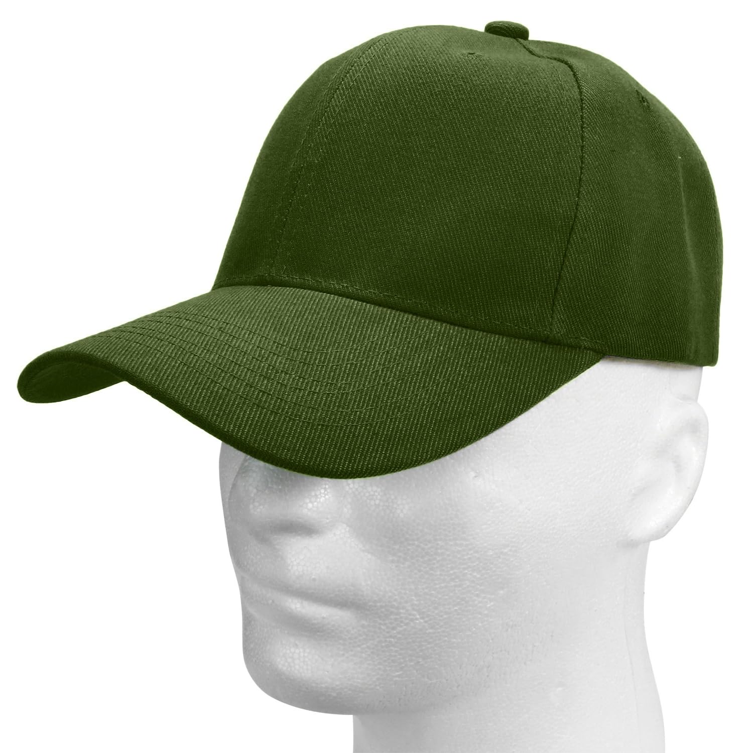 Falari Adjustable Plain Baseball Caps, 12-Pack Bulk Set