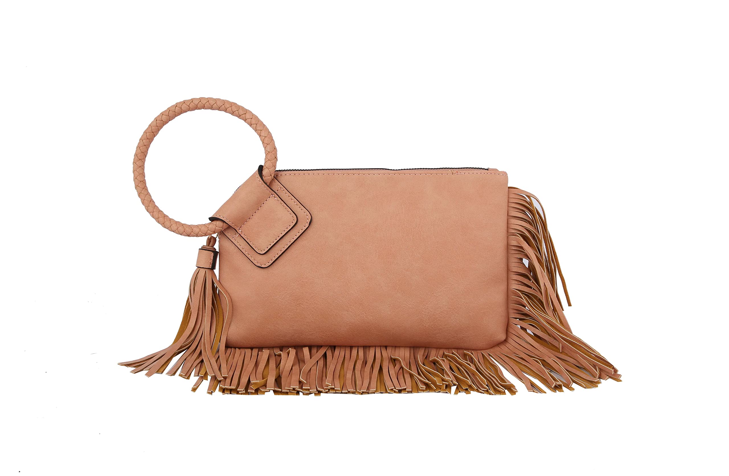 Womens Clutch Purse Wristlet Wallet Evening w/Hand Strap Casual Formal Vegan Leather - Metro Muse