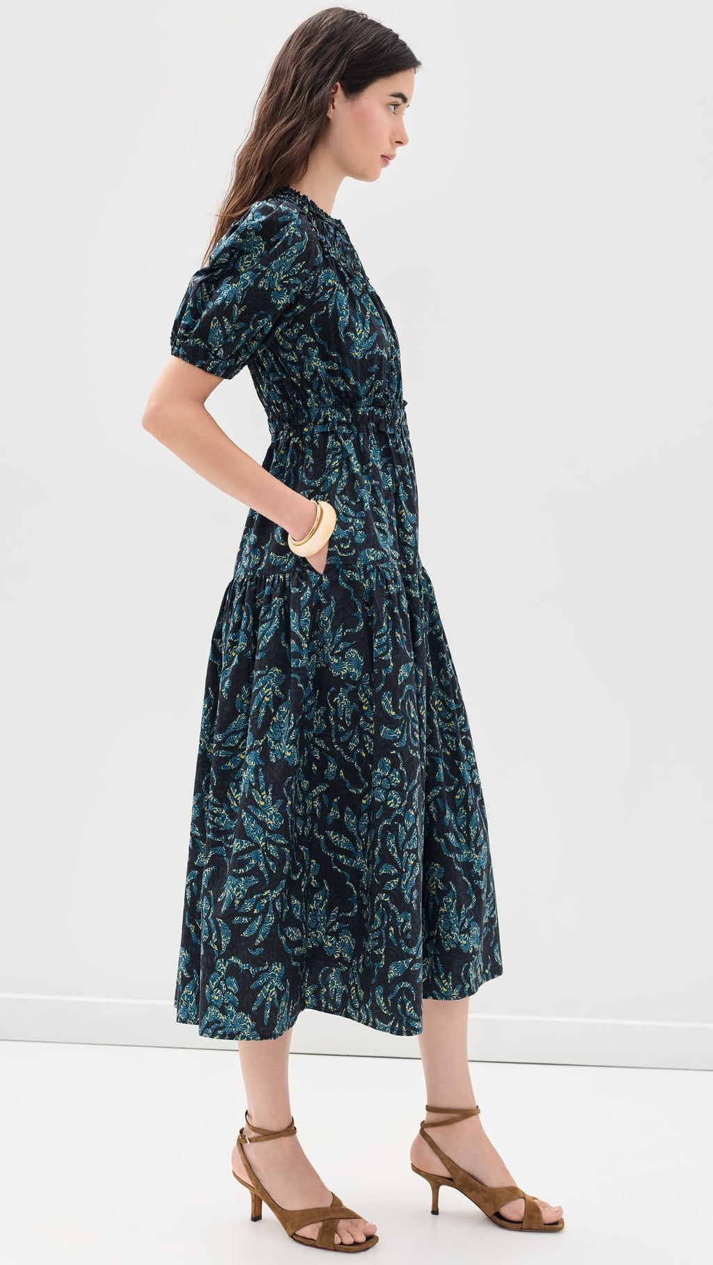 Ulla Johnson Women's Othella Short Sleeve Cotton Dress