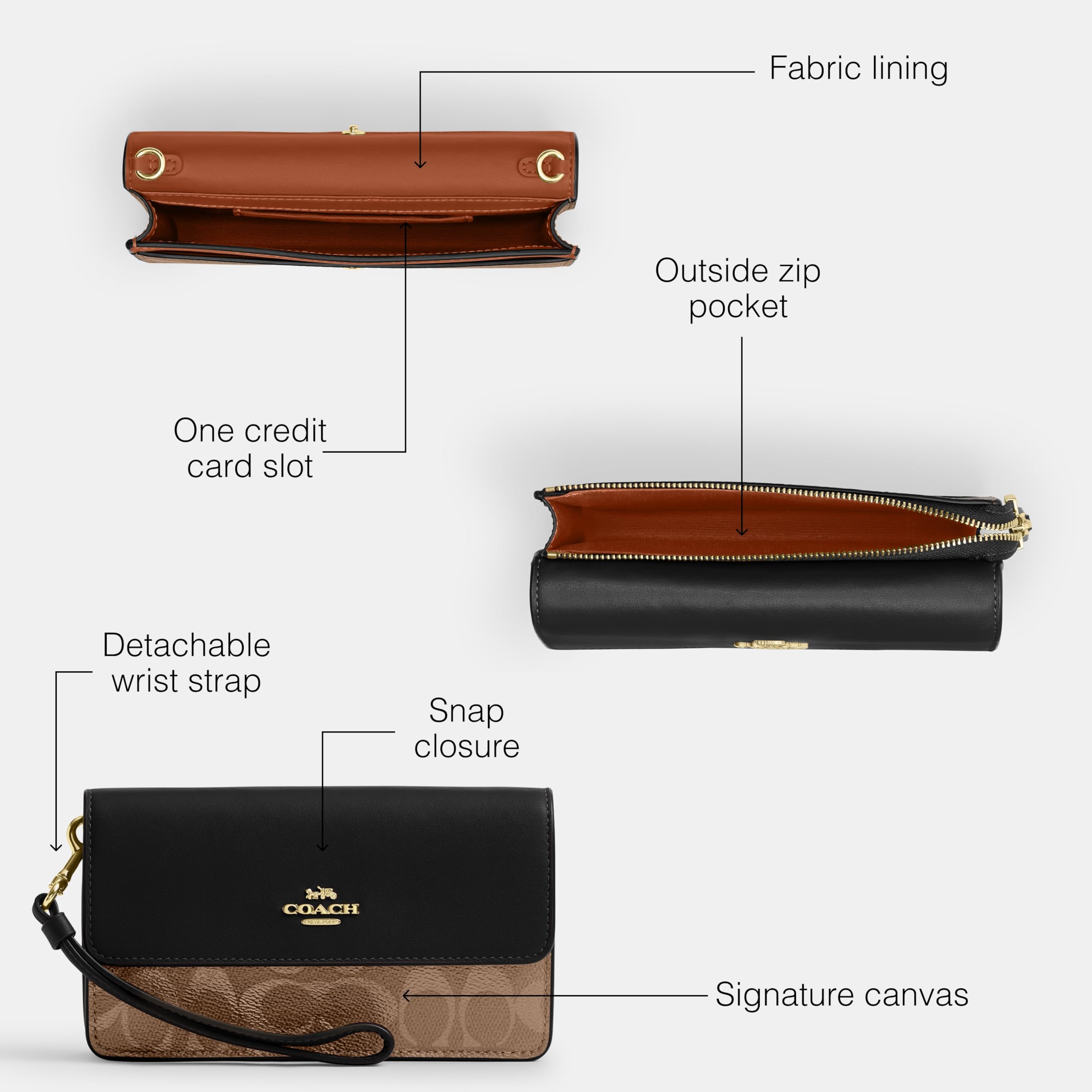 Coach Women's Foldover Wristlet