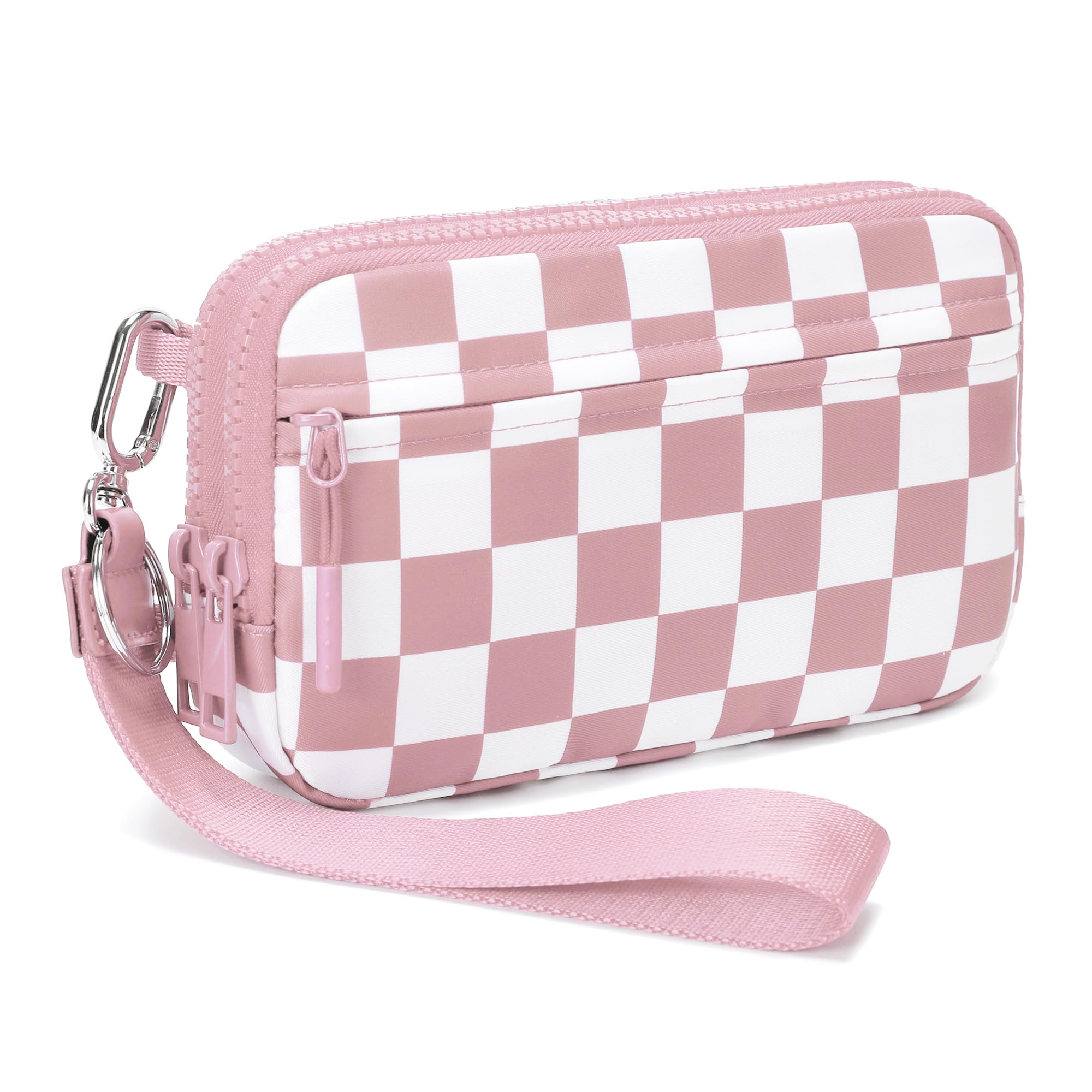 FODOKO Women’s RFID Wristlet & Crossbody Wallet, 4-Zipper
