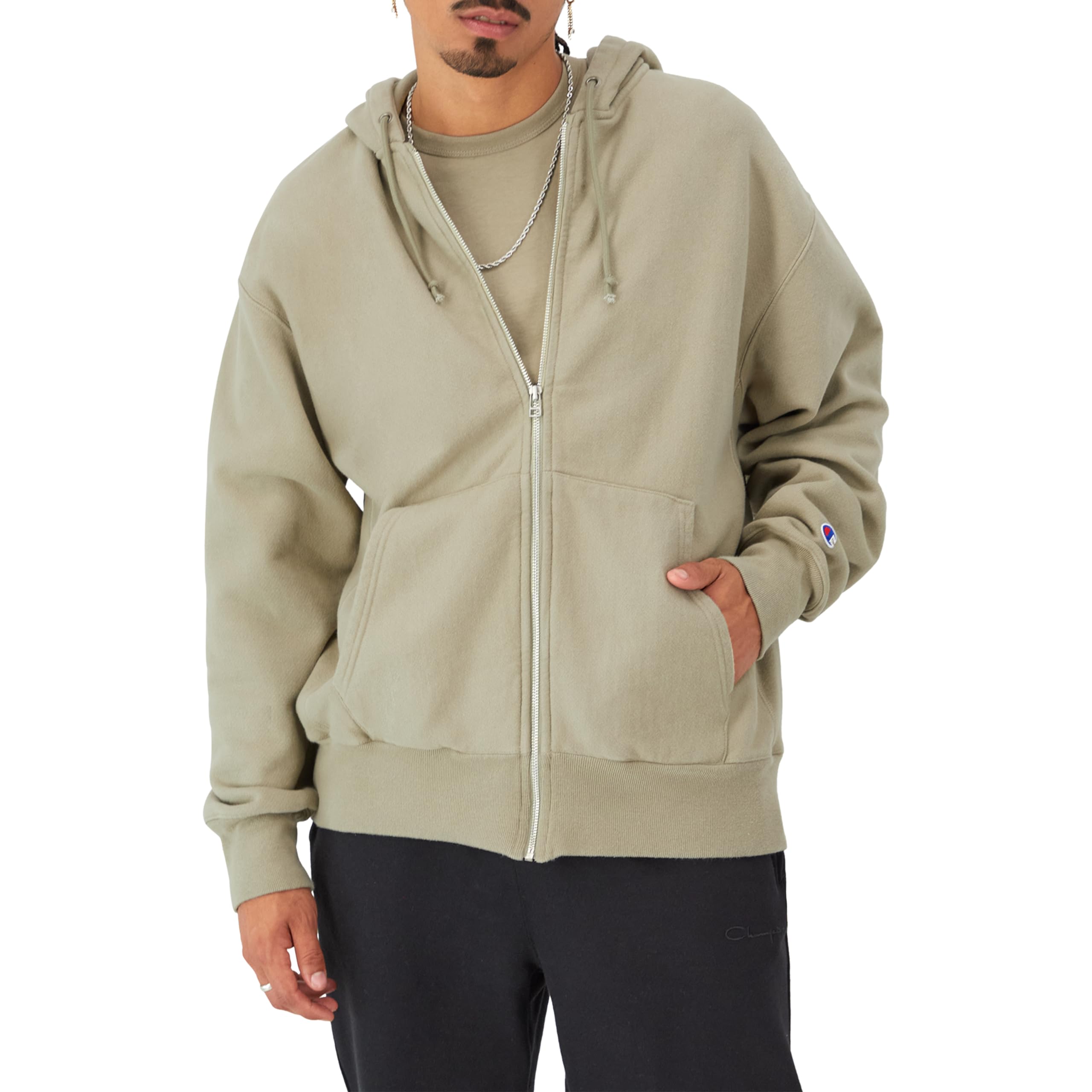 Champion Men's Zip-up Hoodie, Reverse Weave, Sweatshirt, Fleece Zip-up Hoodie for Men