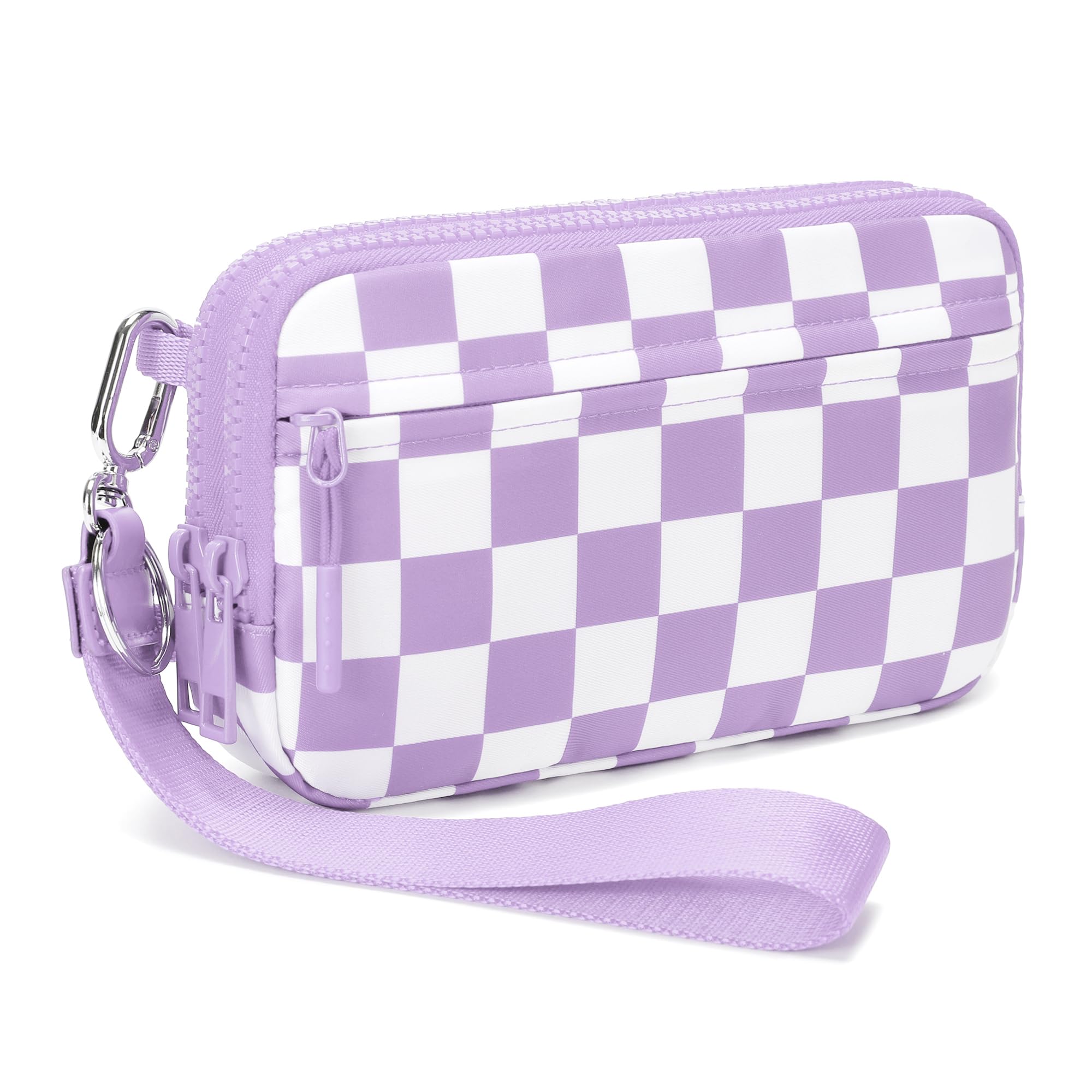 FODOKO Women’s RFID Wristlet & Crossbody Wallet, 4-Zipper