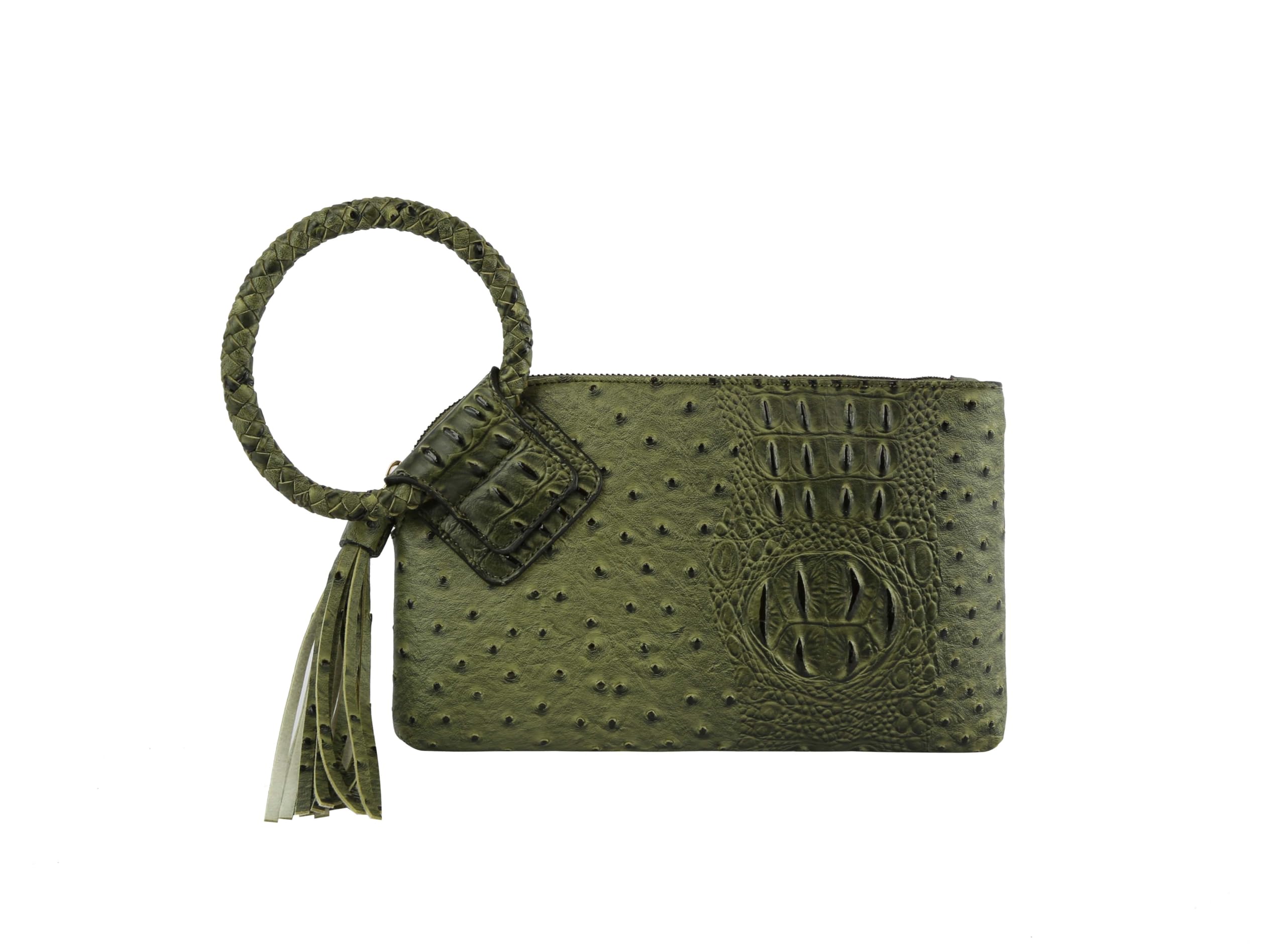 Womens Clutch Purse Wristlet Wallet Evening w/Hand Strap Casual Formal Vegan Leather - Metro Muse