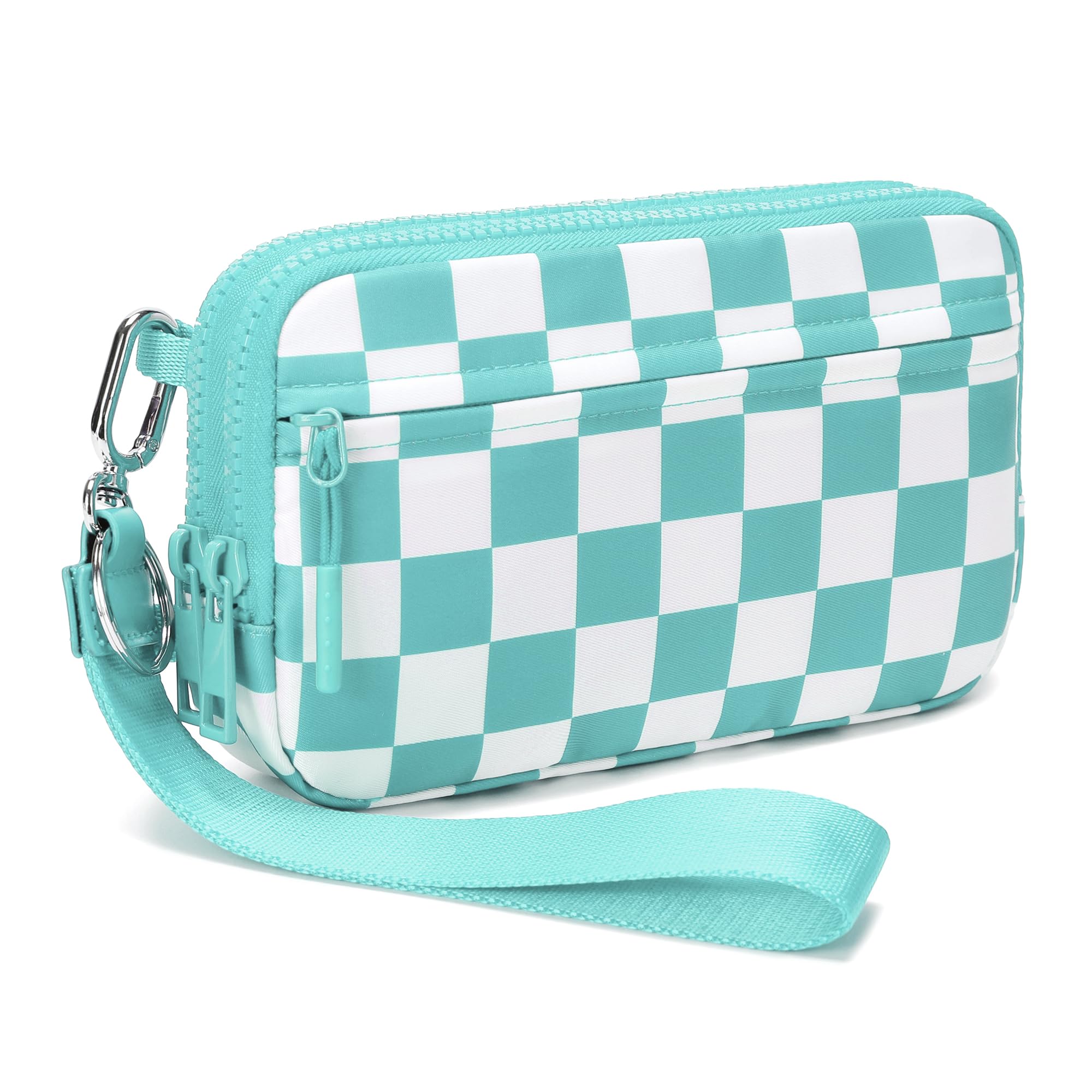 FODOKO Women’s RFID Wristlet & Crossbody Wallet, 4-Zipper