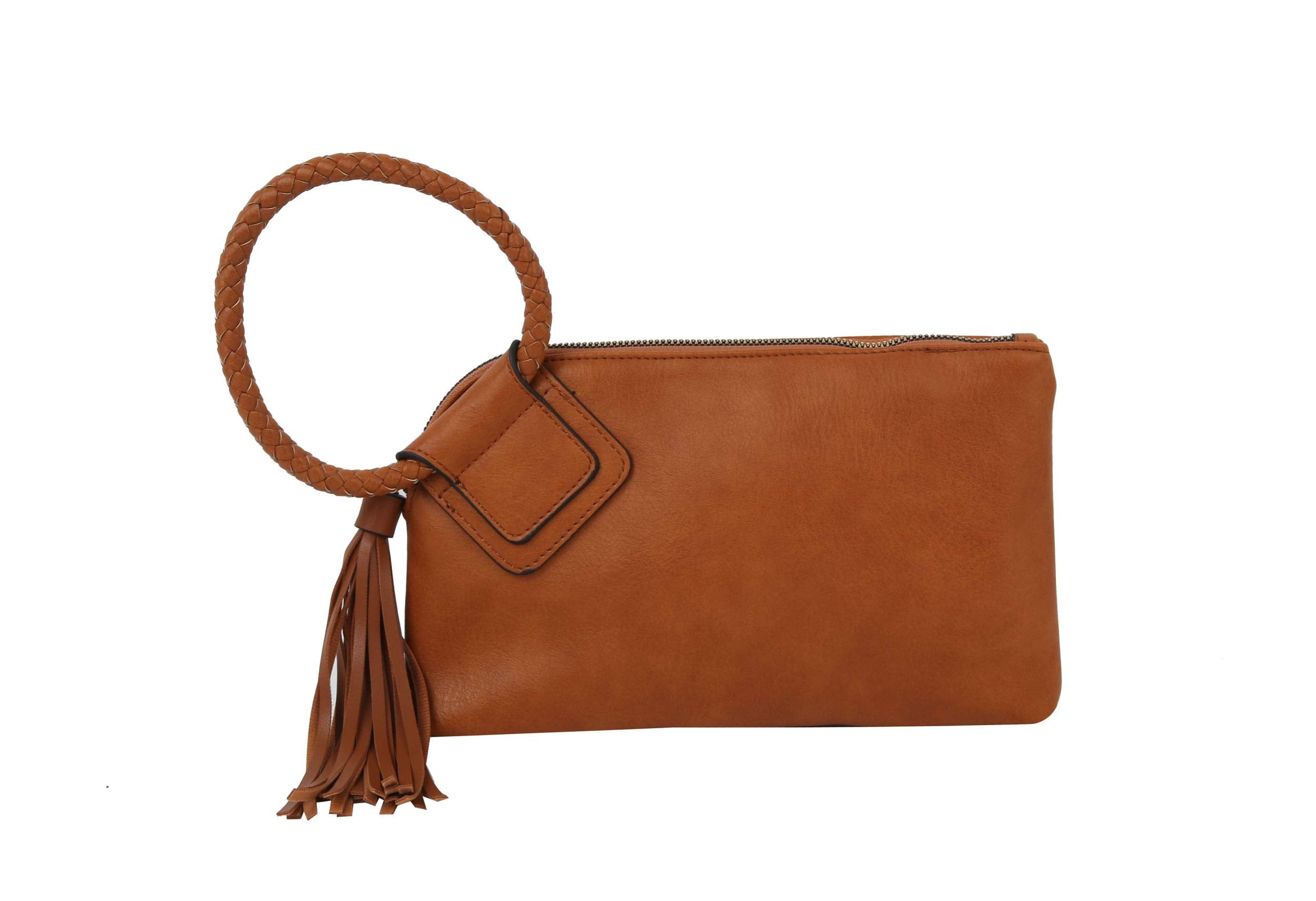 Womens Clutch Purse Wristlet Wallet Evening w/Hand Strap Casual Formal Vegan Leather - Metro Muse