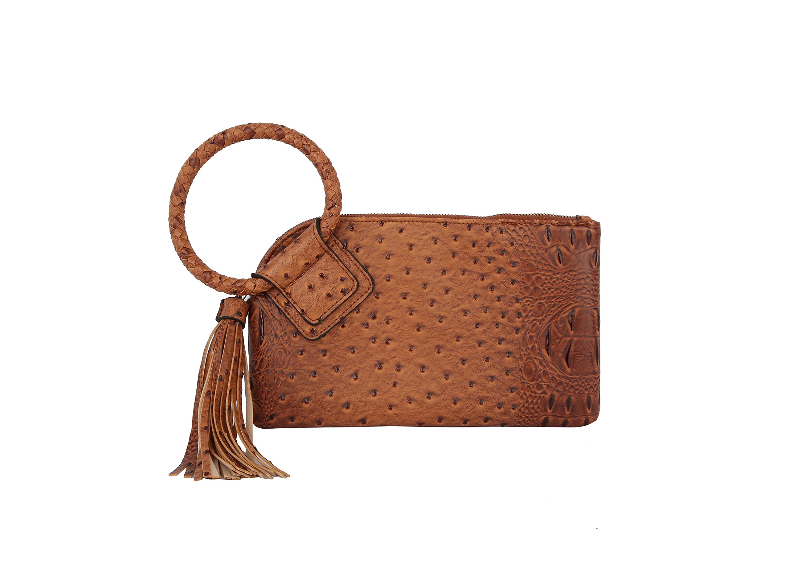 Womens Clutch Purse Wristlet Wallet Evening w/Hand Strap Casual Formal Vegan Leather - Metro Muse
