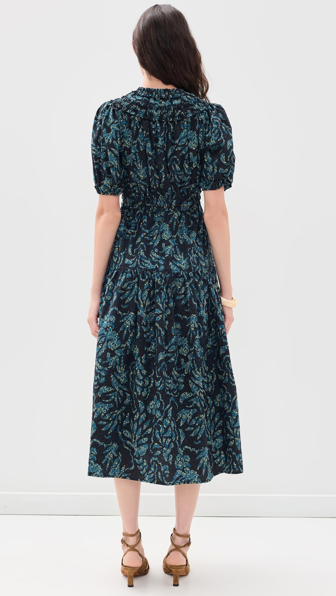 Ulla Johnson Women's Othella Short Sleeve Cotton Dress