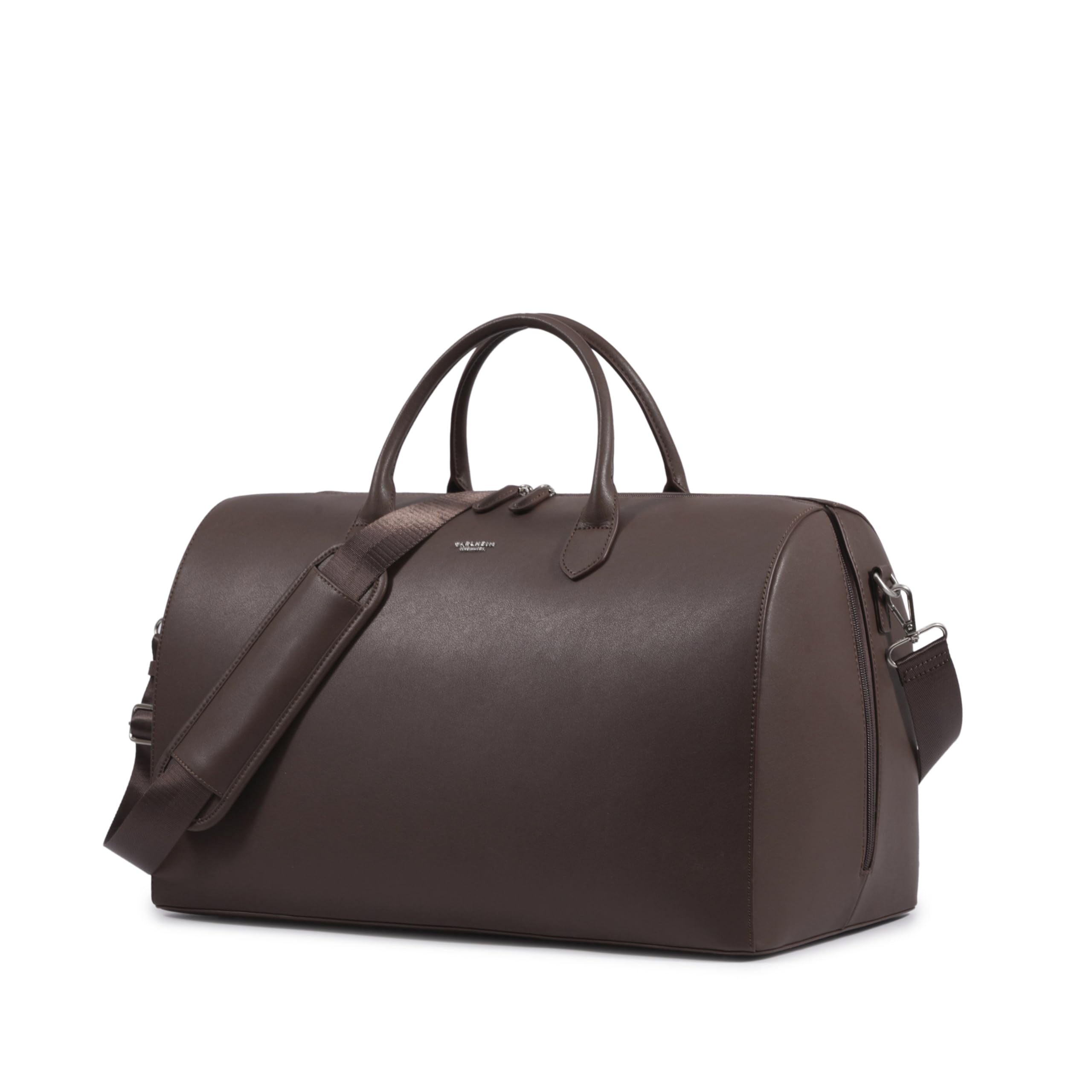 Voyage Genuine Leather Weekender Duffel Bag (Brown) Carlheim