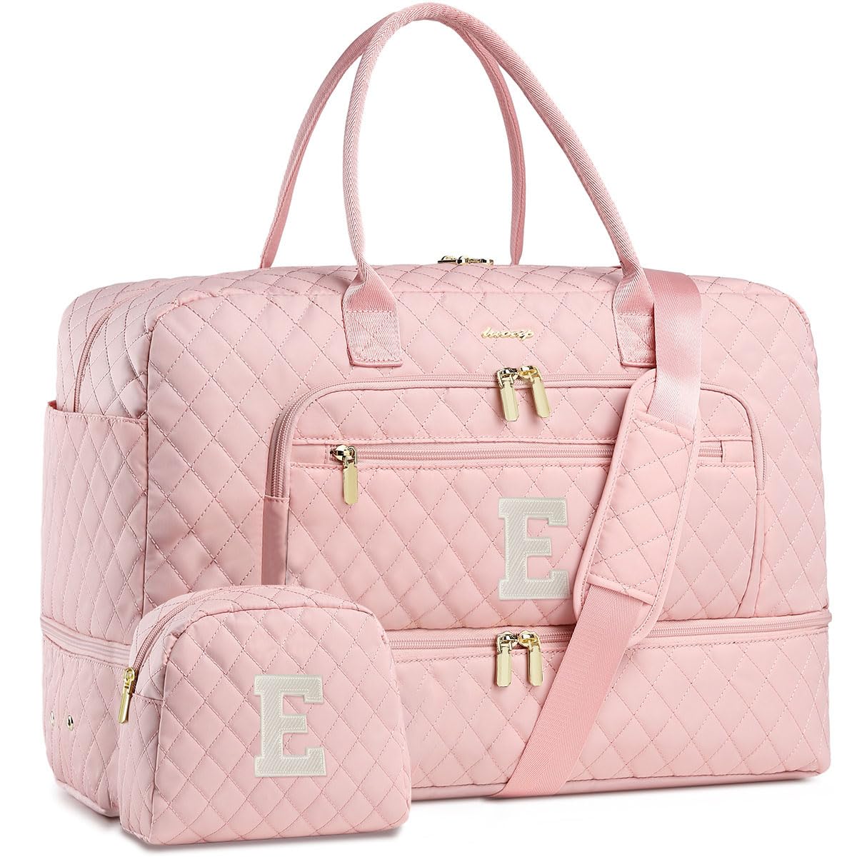 Large Women Travel Duffle Bag - Carry on Overnight Bags Weekend Travel Duffel Tote Bag with Wet Pocket Toiletry Weekender