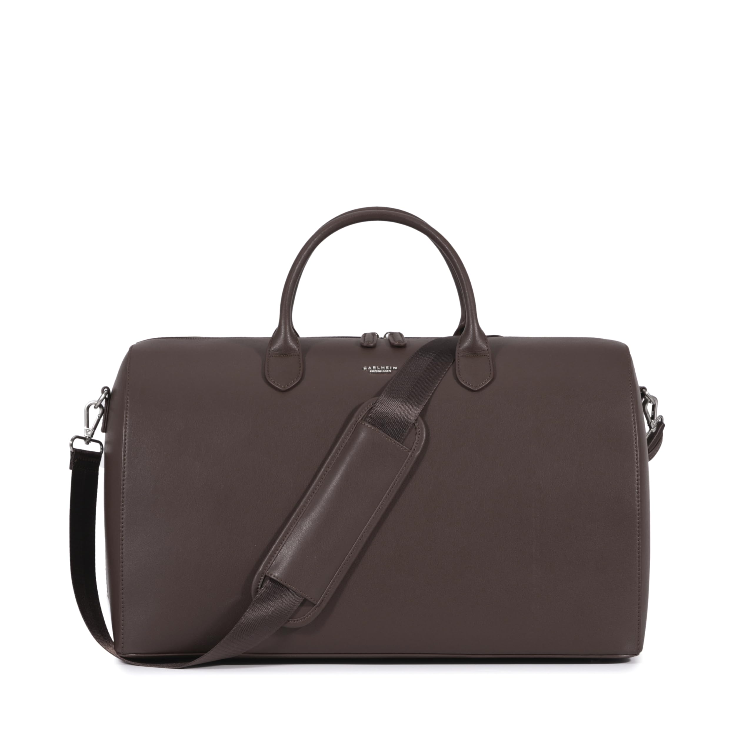 Voyage Genuine Leather Weekender Duffel Bag (Brown) Carlheim