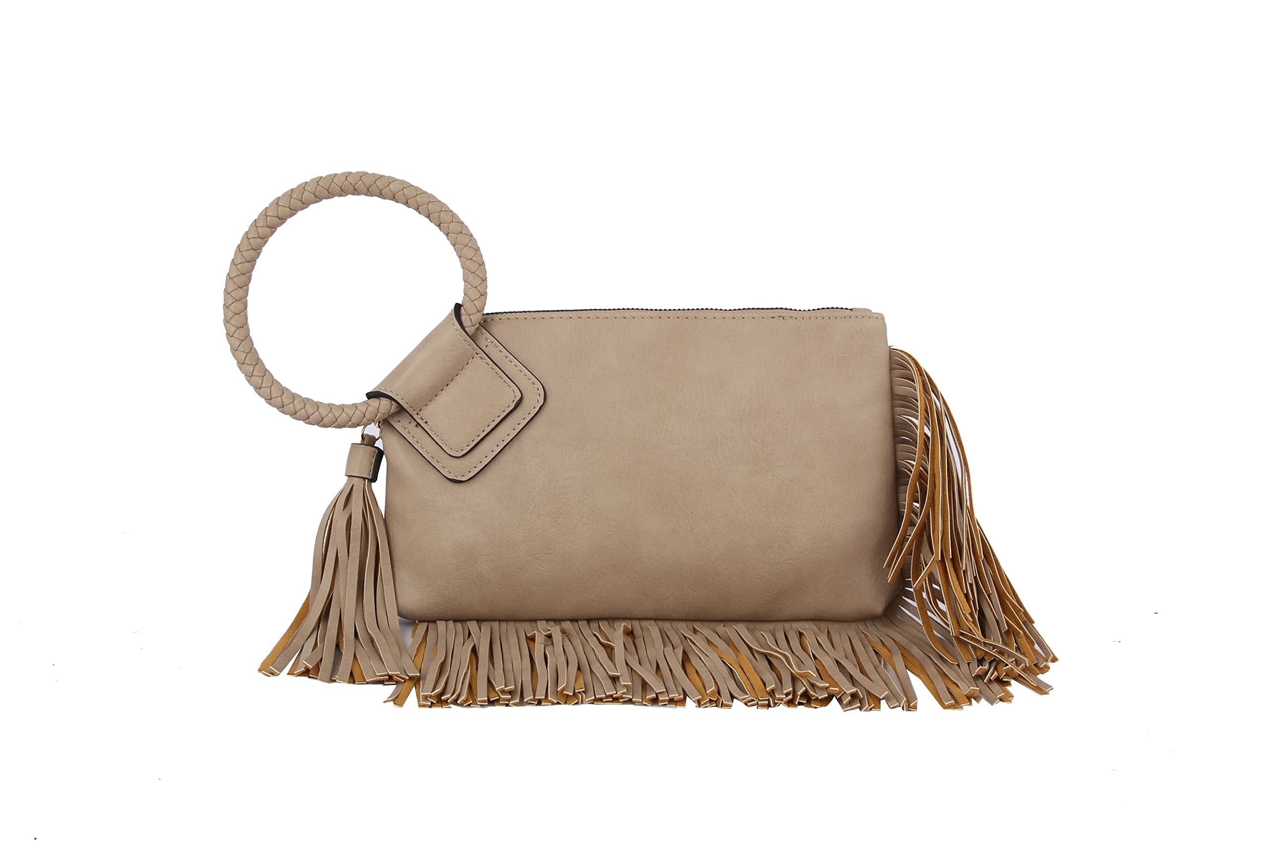Womens Clutch Purse Wristlet Wallet Evening w/Hand Strap Casual Formal Vegan Leather - Metro Muse