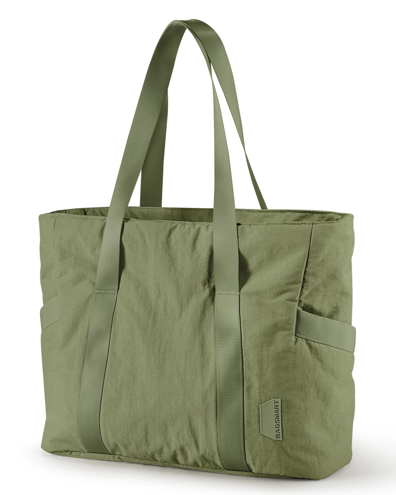 BAGSMART Tote Bag for Women, Tote Bag with Zipper Work Tote with Compartments Nurse Shoulder Hanbag for Travel, Gym