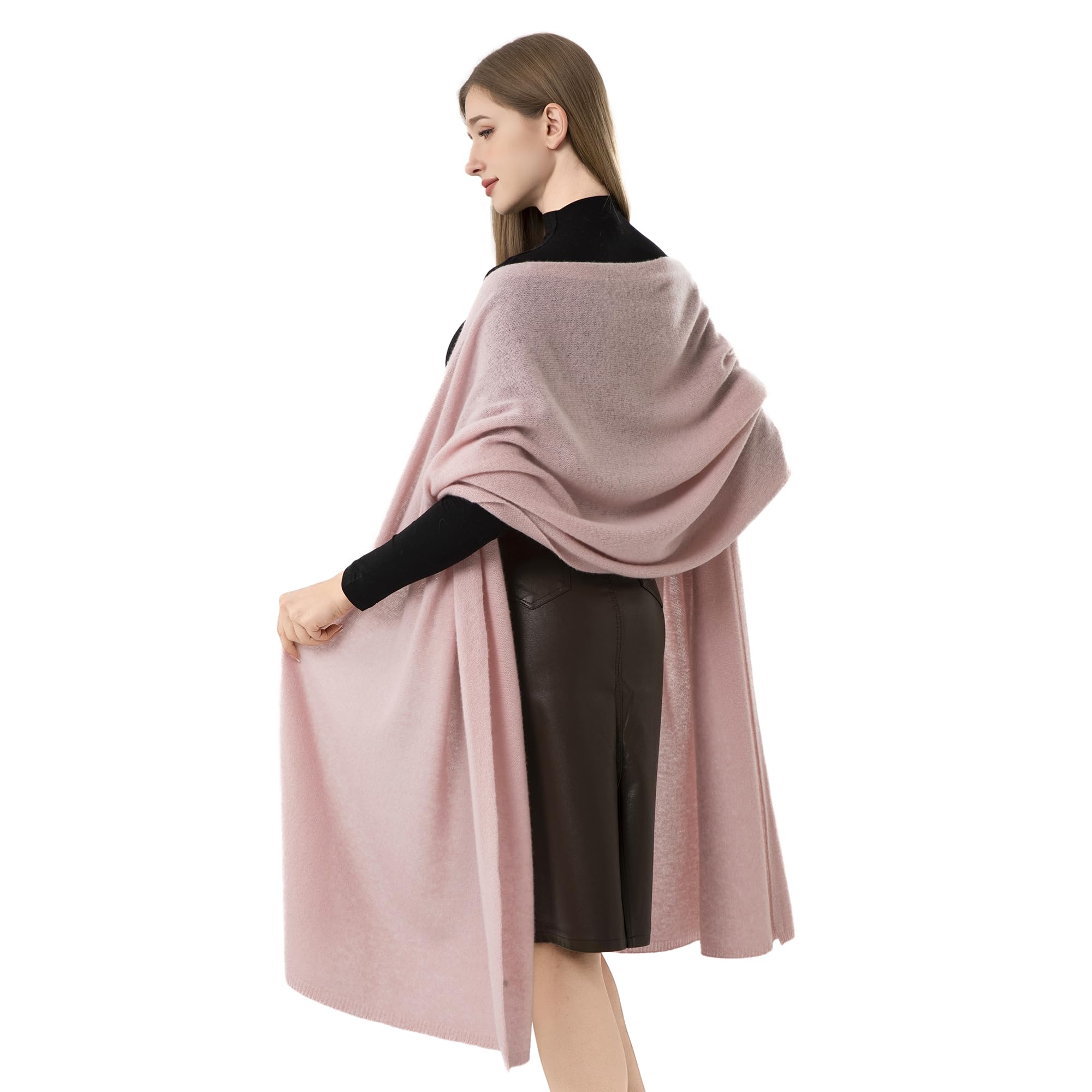 HOPETLA 100% Cashmere Extra Large Pashmina Scarf Wrap