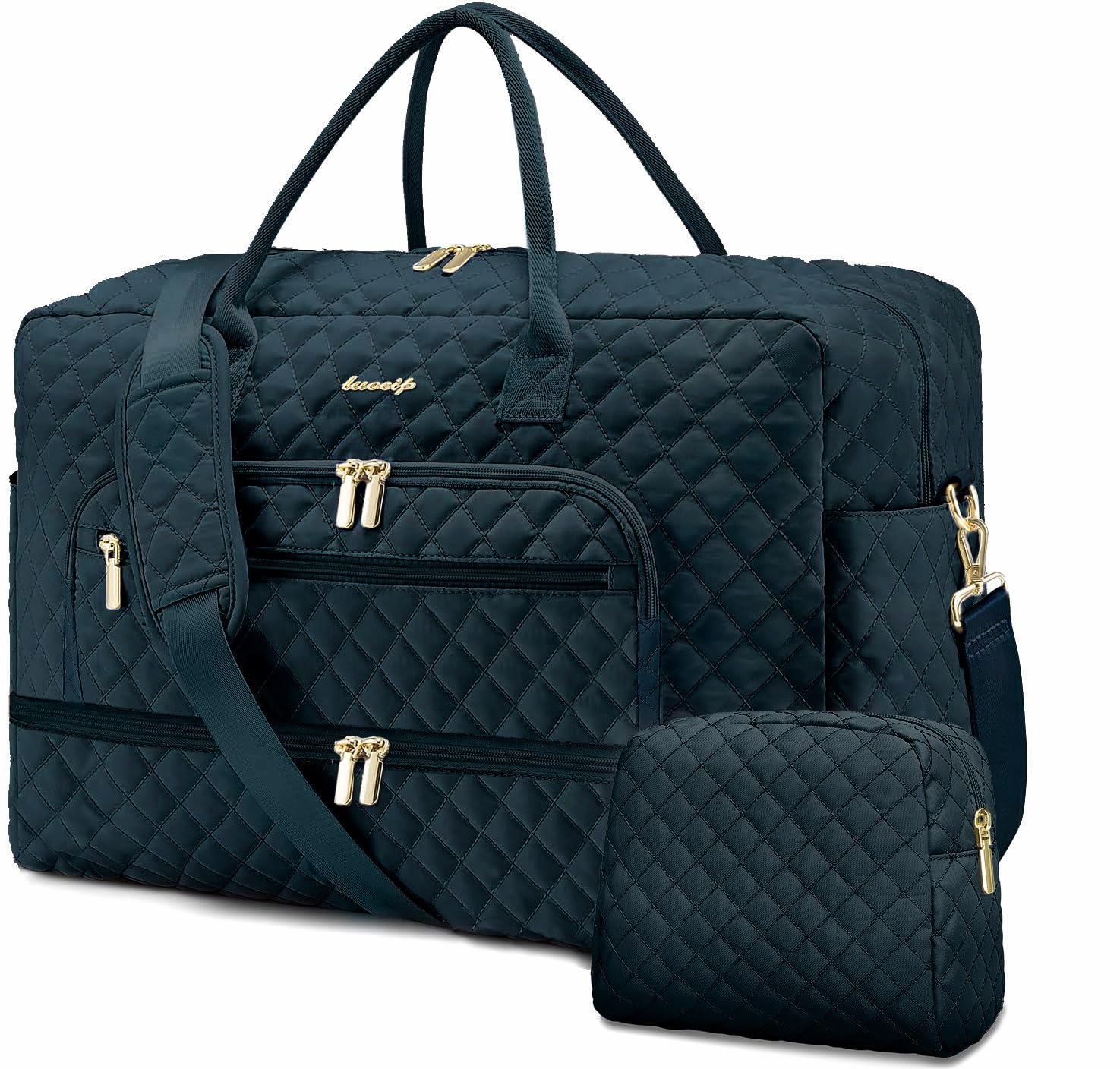 Large Women Travel Duffle Bag - Carry on Overnight Bags Weekend Travel Duffel Tote Bag with Wet Pocket Toiletry Weekender