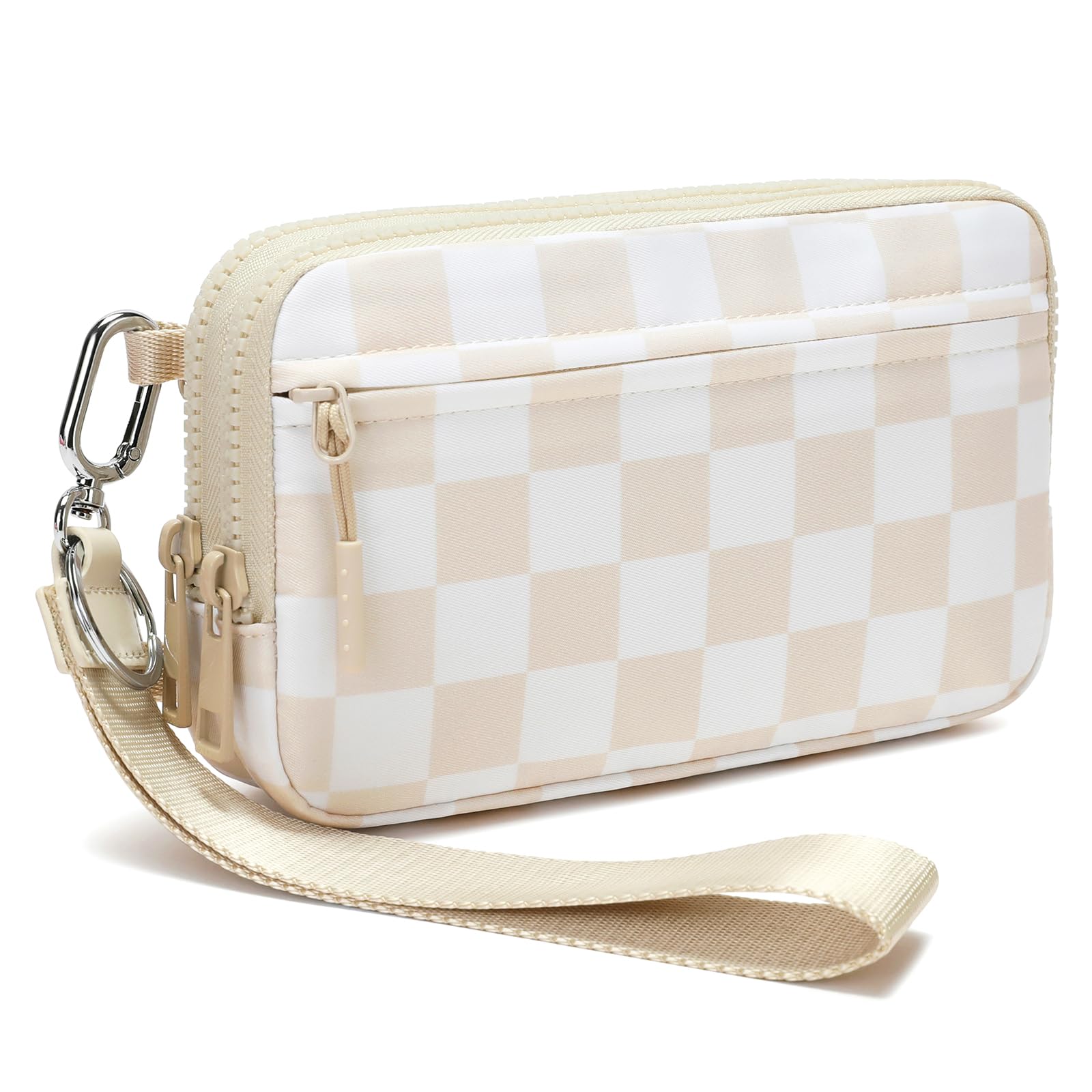 FODOKO Women’s RFID Wristlet & Crossbody Wallet, 4-Zipper