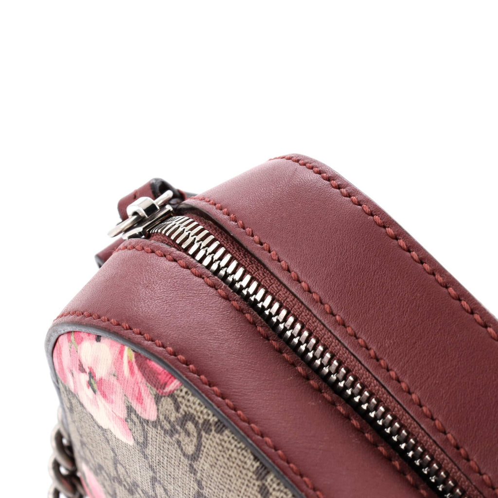 Gucci, Pre-Loved Chain Crossbody Bag Blooms Print GG Coated Canvas Mini, Print