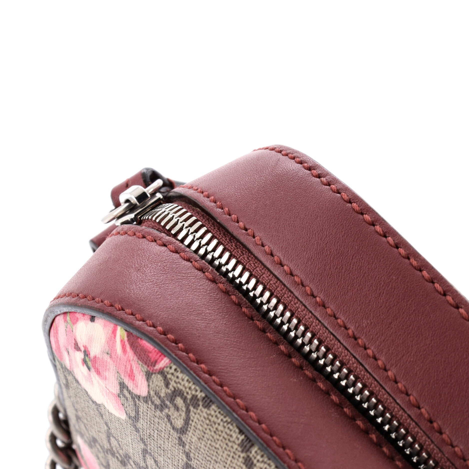 Gucci, Pre-Loved Chain Crossbody Bag Blooms Print GG Coated Canvas Mini, Print