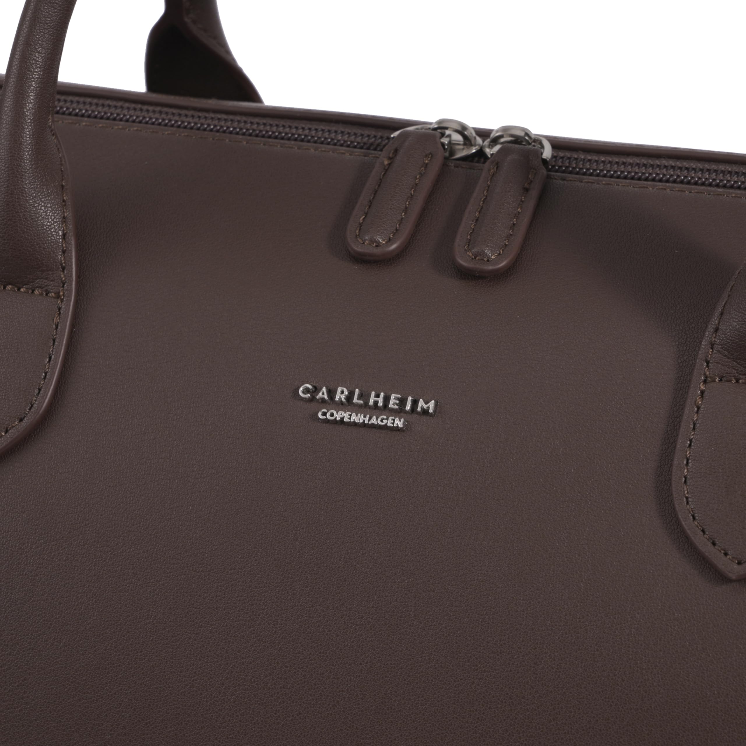 Voyage Genuine Leather Weekender Duffel Bag (Brown) Carlheim
