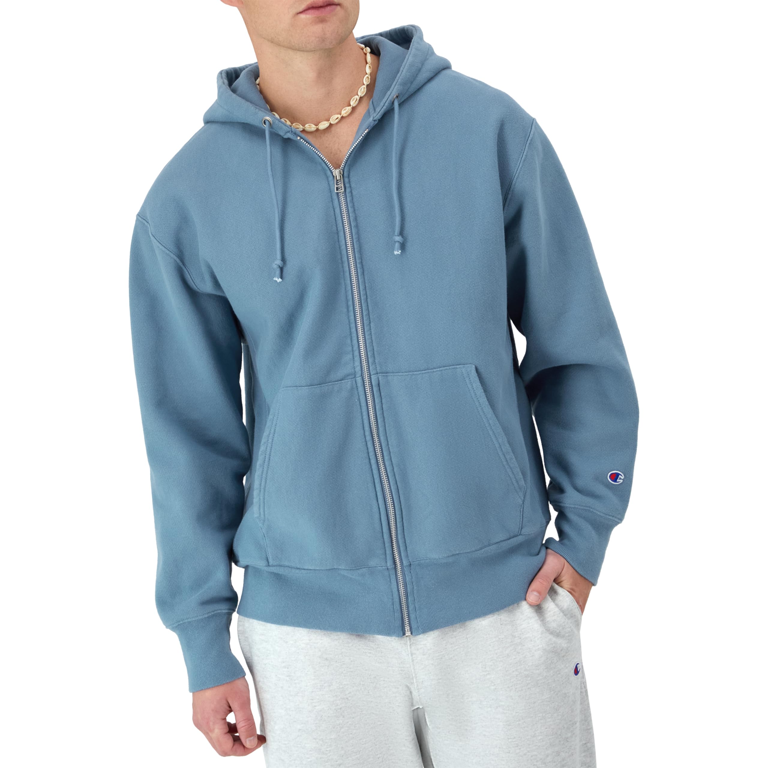 Champion Men's Zip-up Hoodie, Reverse Weave, Sweatshirt, Fleece Zip-up Hoodie for Men