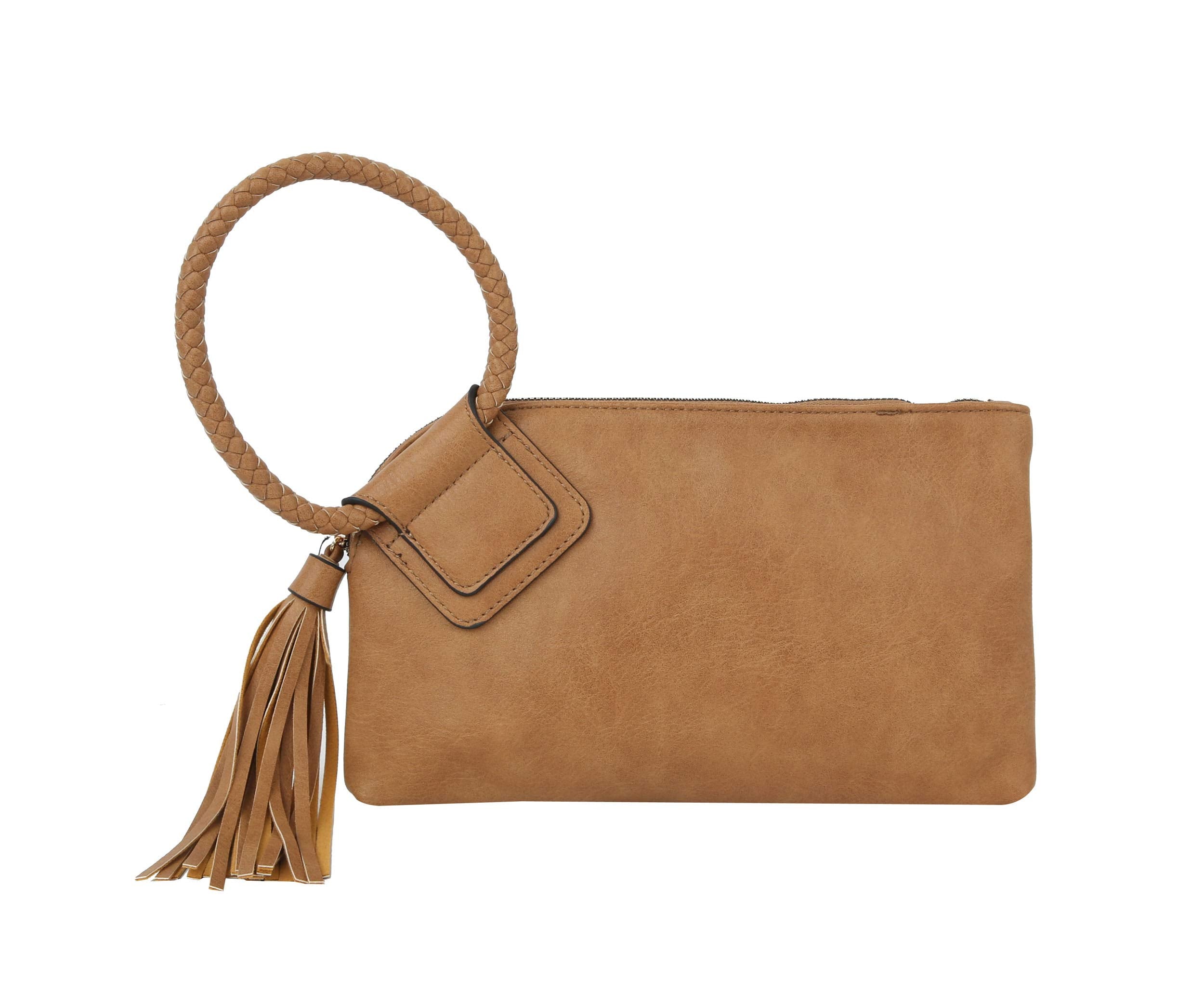 Womens Clutch Purse Wristlet Wallet Evening w/Hand Strap Casual Formal Vegan Leather - Metro Muse