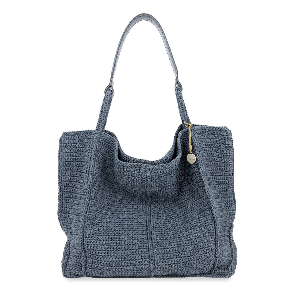 The Sak Los Feliz Large Tote Bag - Premium Leather Handbag With Stylish Design For Everyday, Travel, Beach Bag - Roomy, Durable, Lined Purse With Shoulder Bag Strap, Zipper Pocket