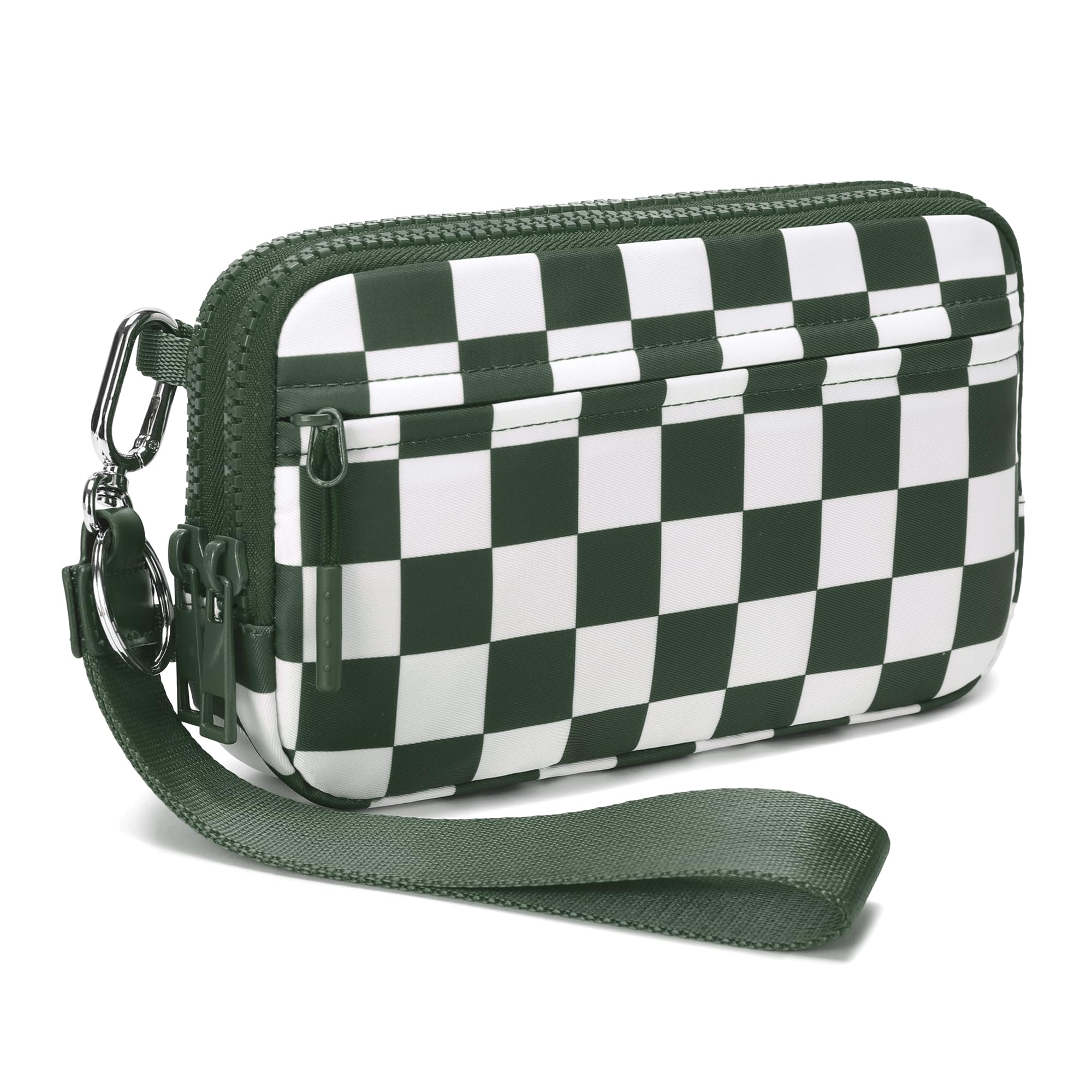 FODOKO Women’s RFID Wristlet & Crossbody Wallet, 4-Zipper