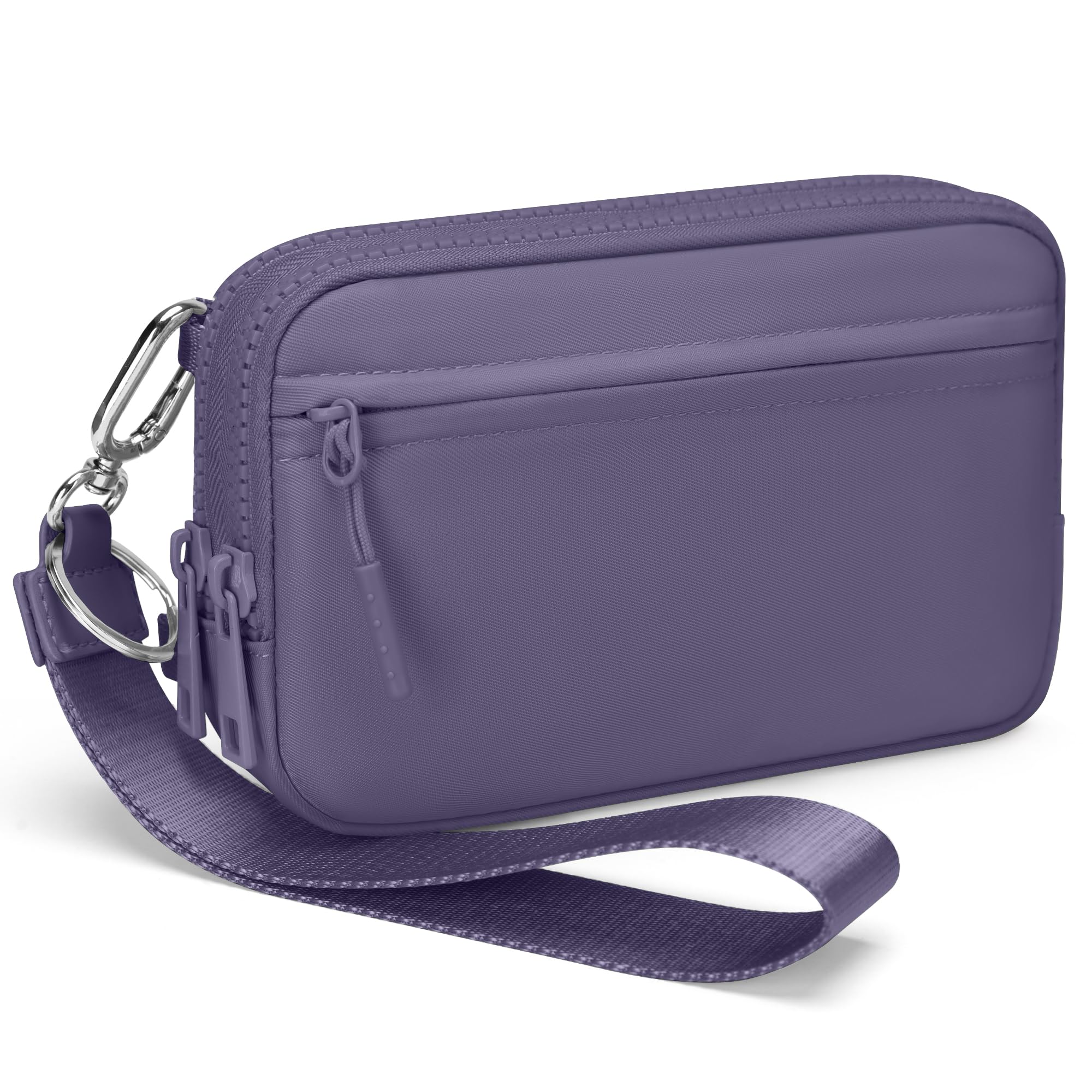 FODOKO Wristlet wallets for Women RFID crossbody bags with 4 Zippers