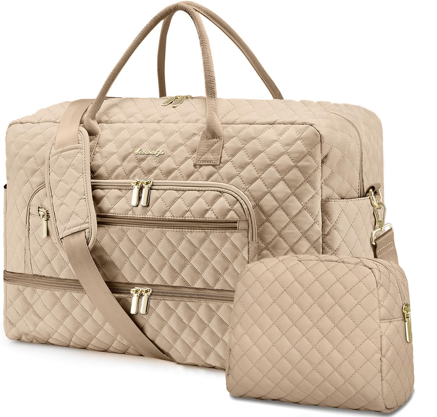 Large Women Travel Duffle Bag - Carry on Overnight Bags Weekend Travel Duffel Tote Bag with Wet Pocket Toiletry Weekender