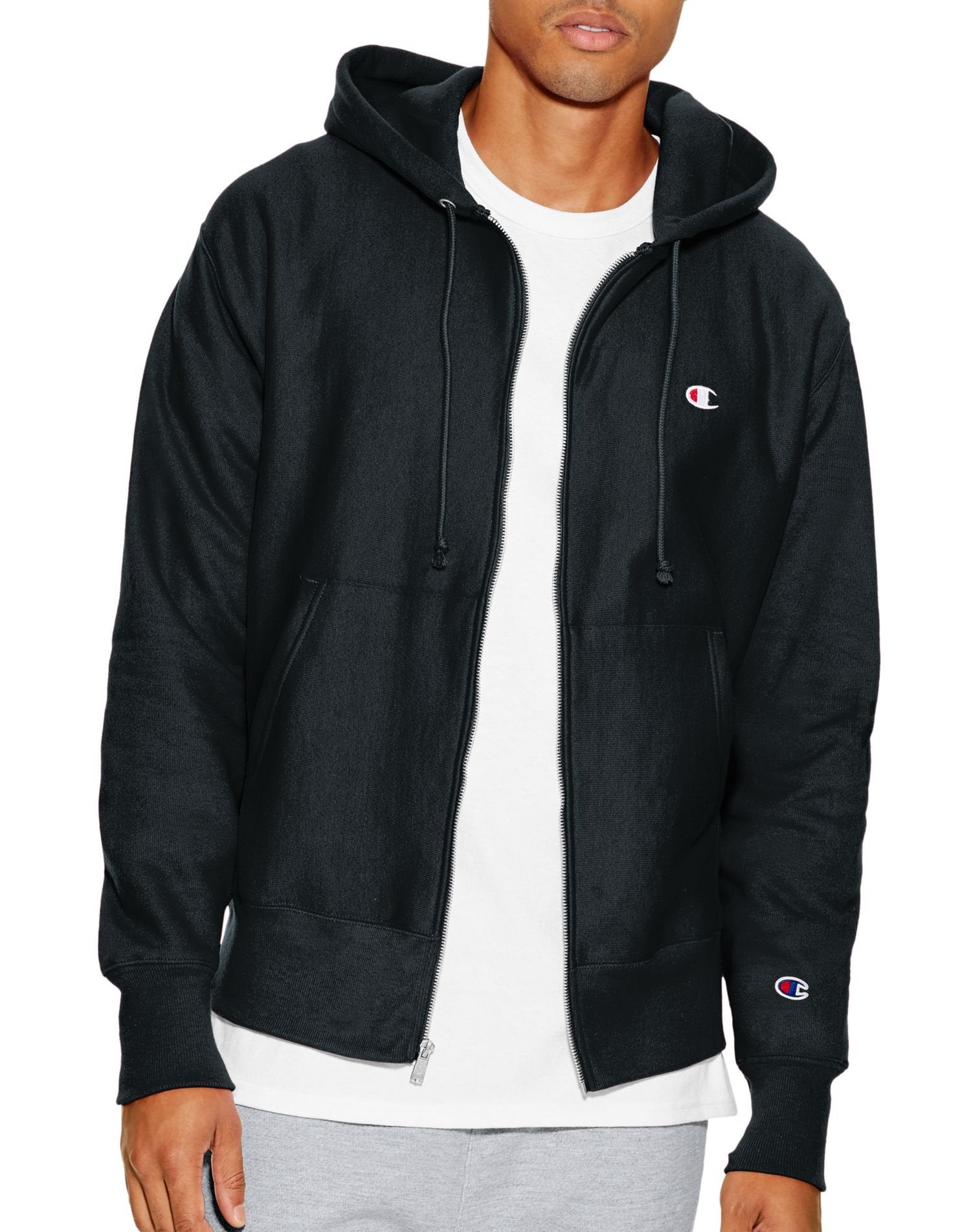 Champion Men's Zip-up Hoodie, Reverse Weave, Sweatshirt, Fleece Zip-up Hoodie for Men
