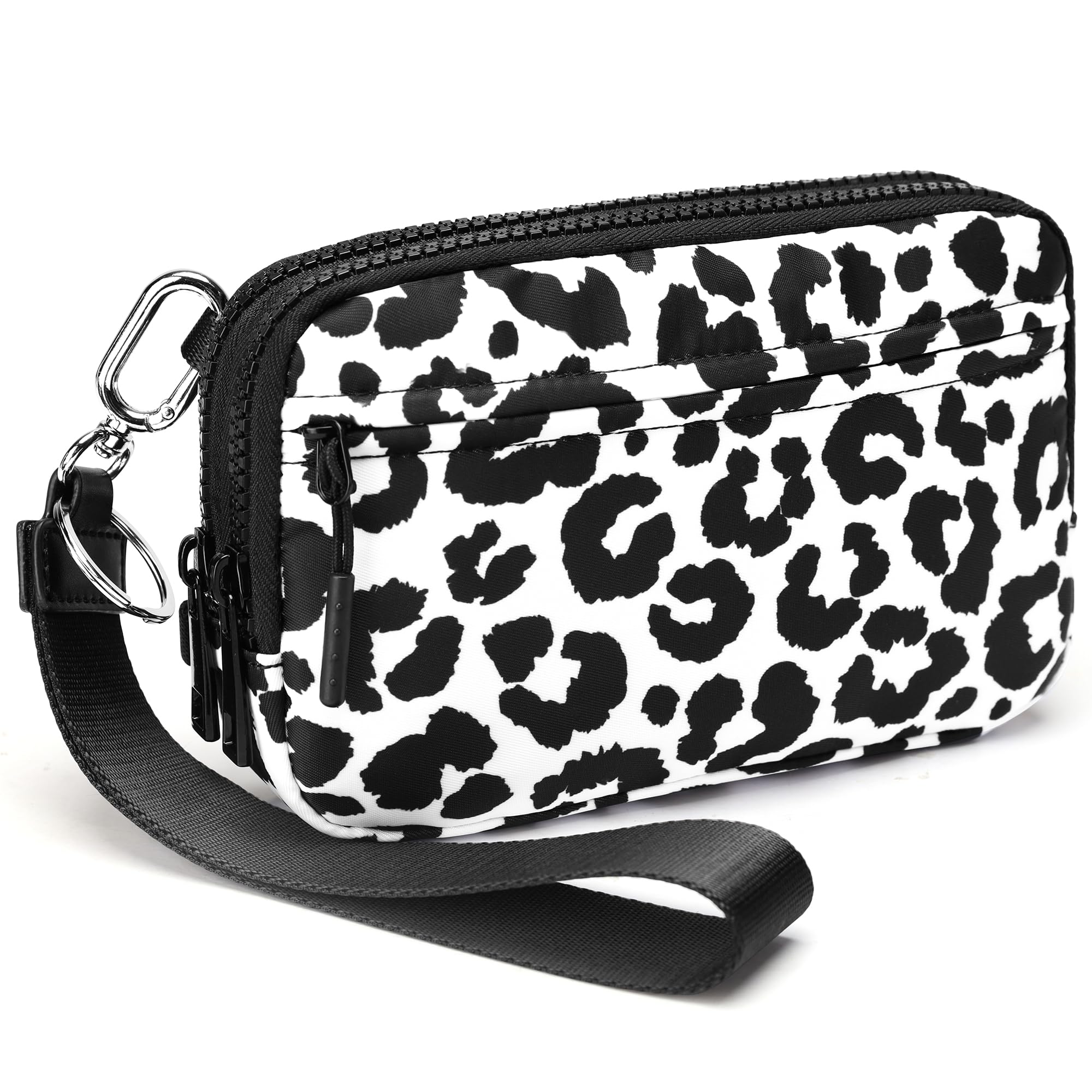 FODOKO Women’s RFID Wristlet & Crossbody Wallet, 4-Zipper